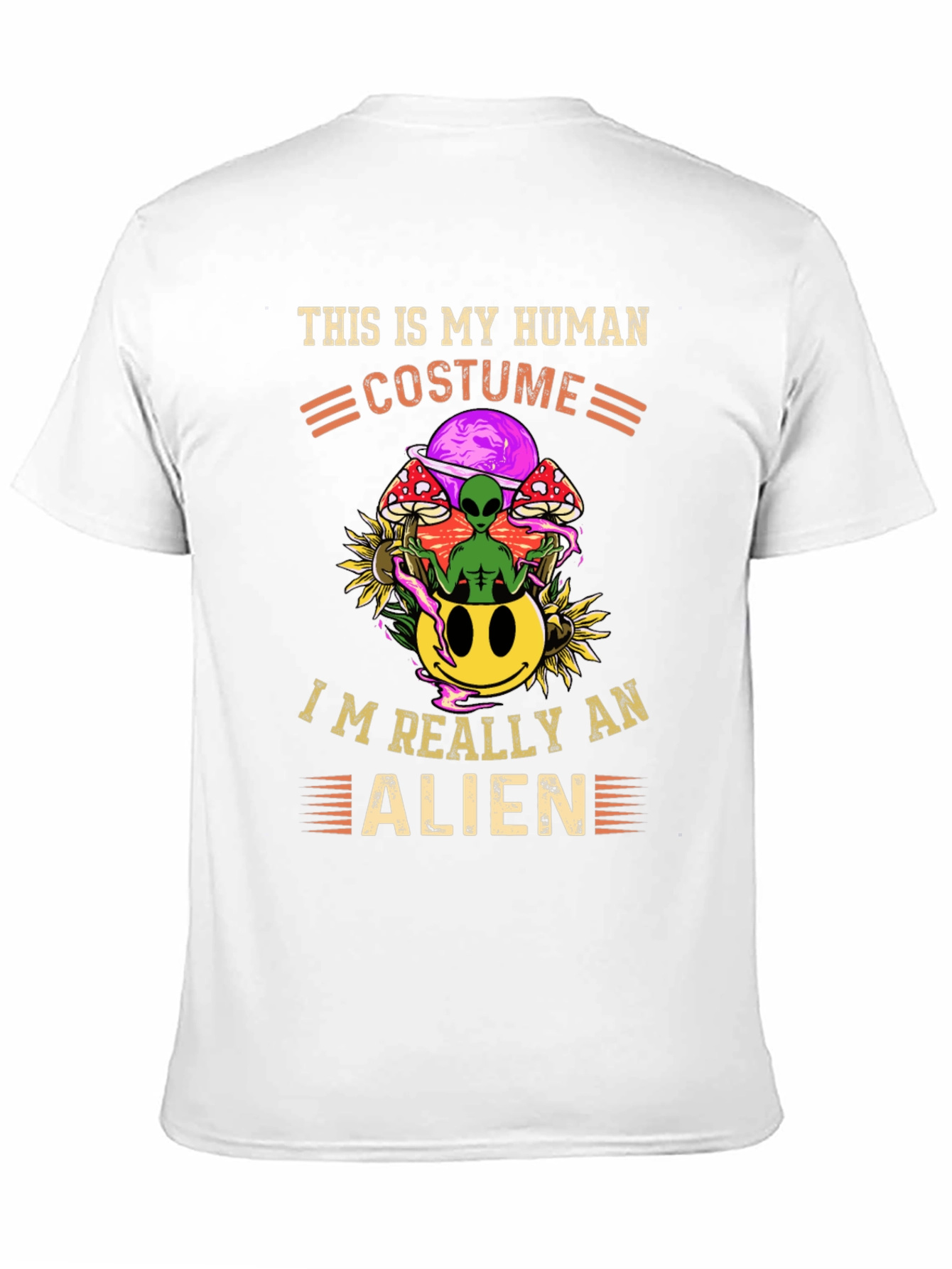 Human Costume Alien Graphic Tee