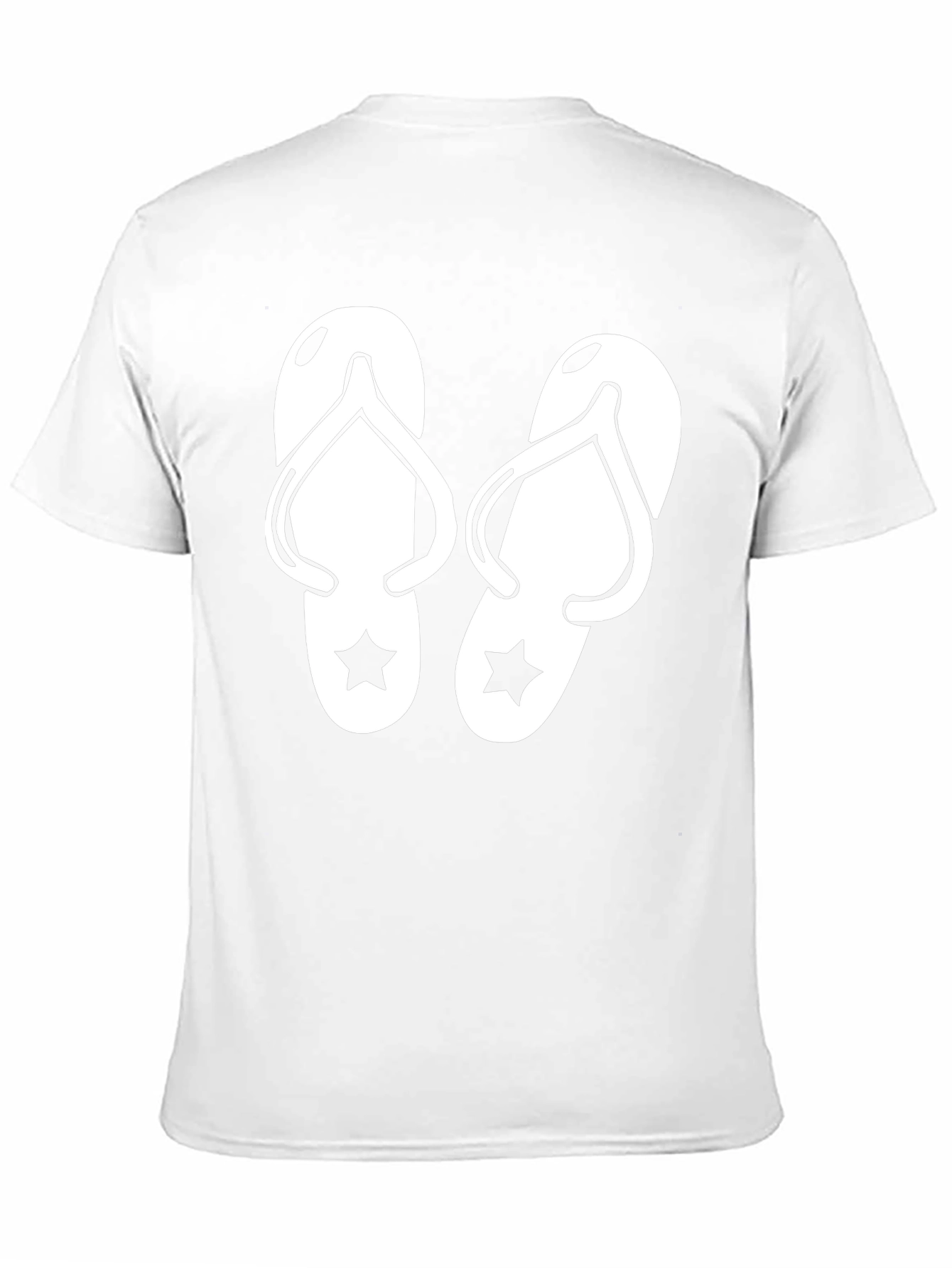 Flip Flop Graphic T-Shirt - Black Cotton Tee