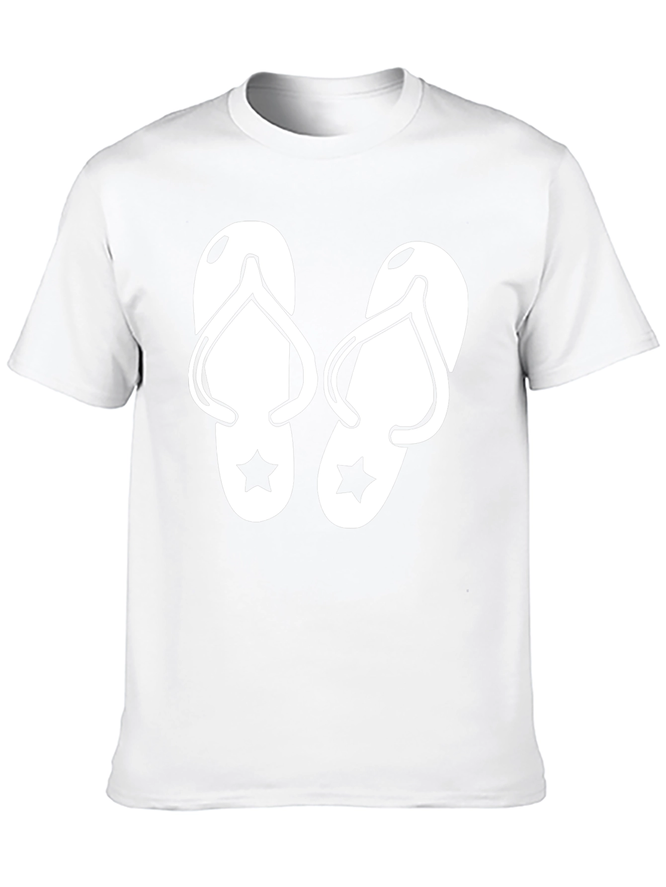 Flip Flop Graphic T-Shirt - Black Cotton Tee