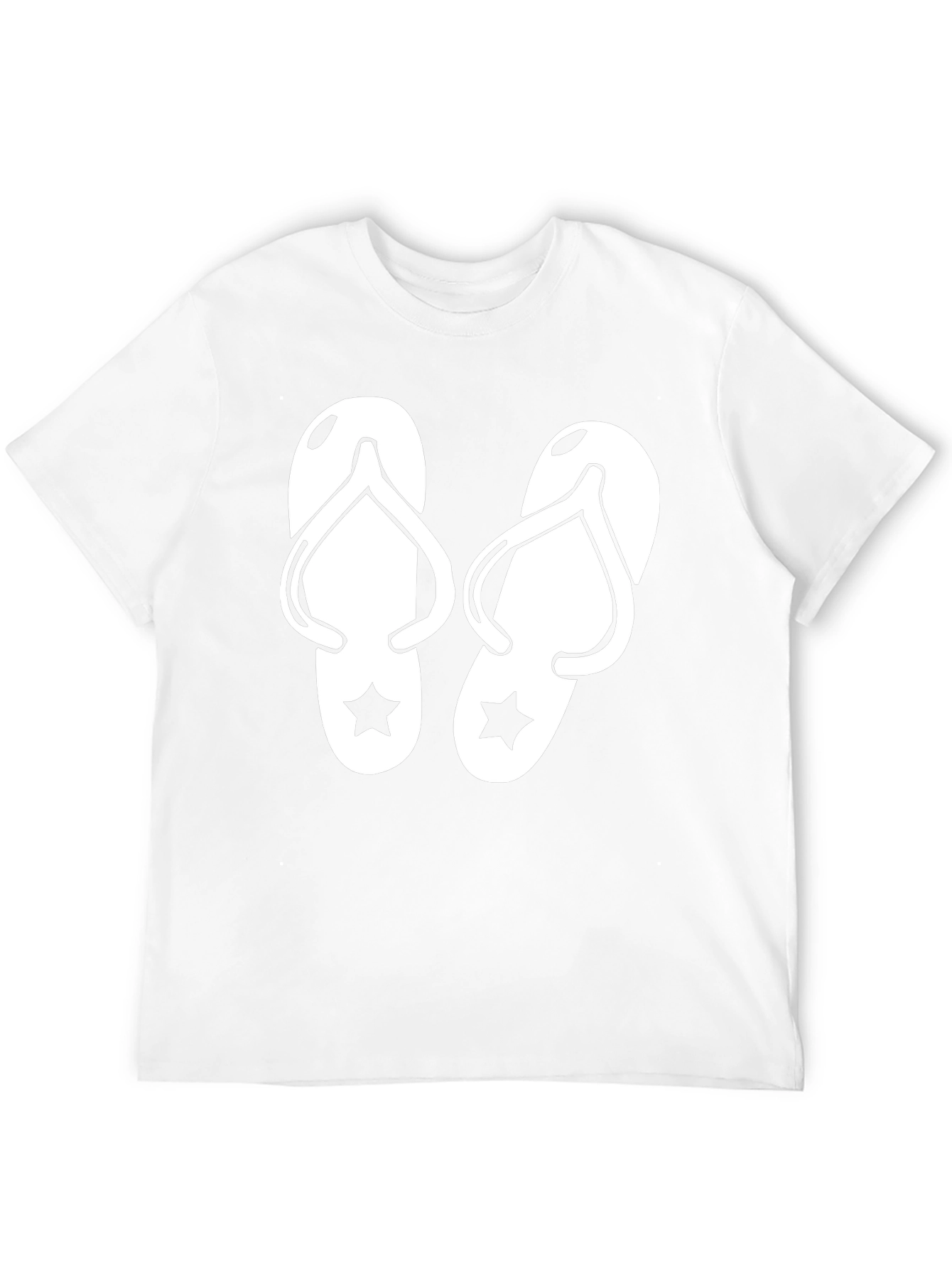 Flip Flop Graphic T-Shirt - Black Cotton Tee