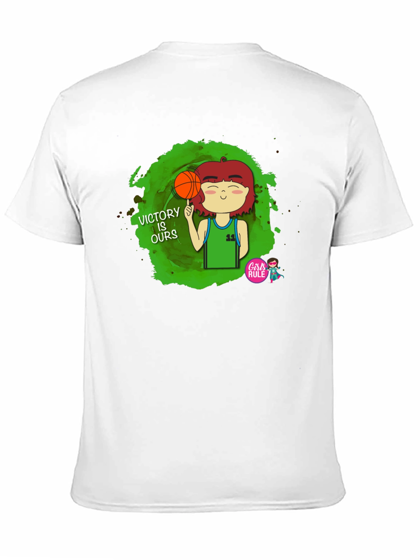 Basketball Girls Rule Graphic Tee