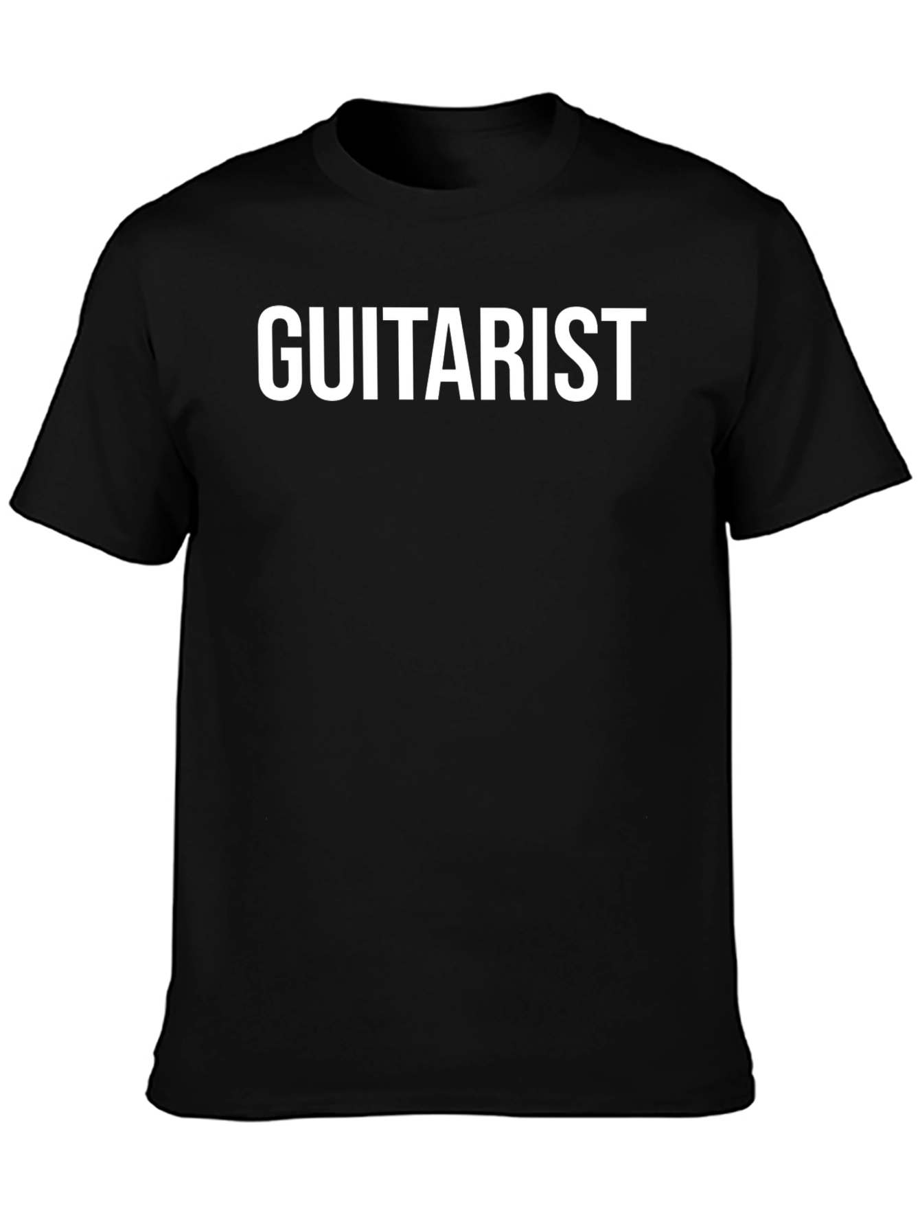 Guitarist Graphic Tee - Black Cotton T-Shirt