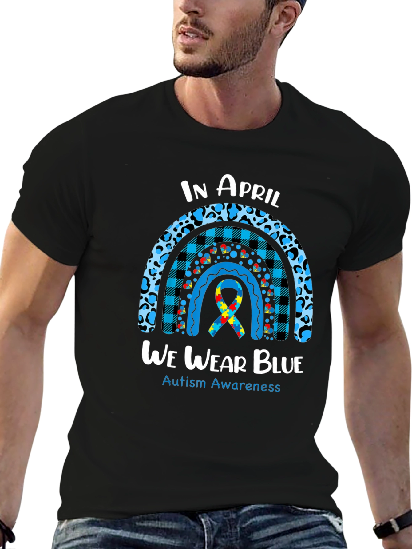Autism Awareness T-Shirt - In April We Wear Blue