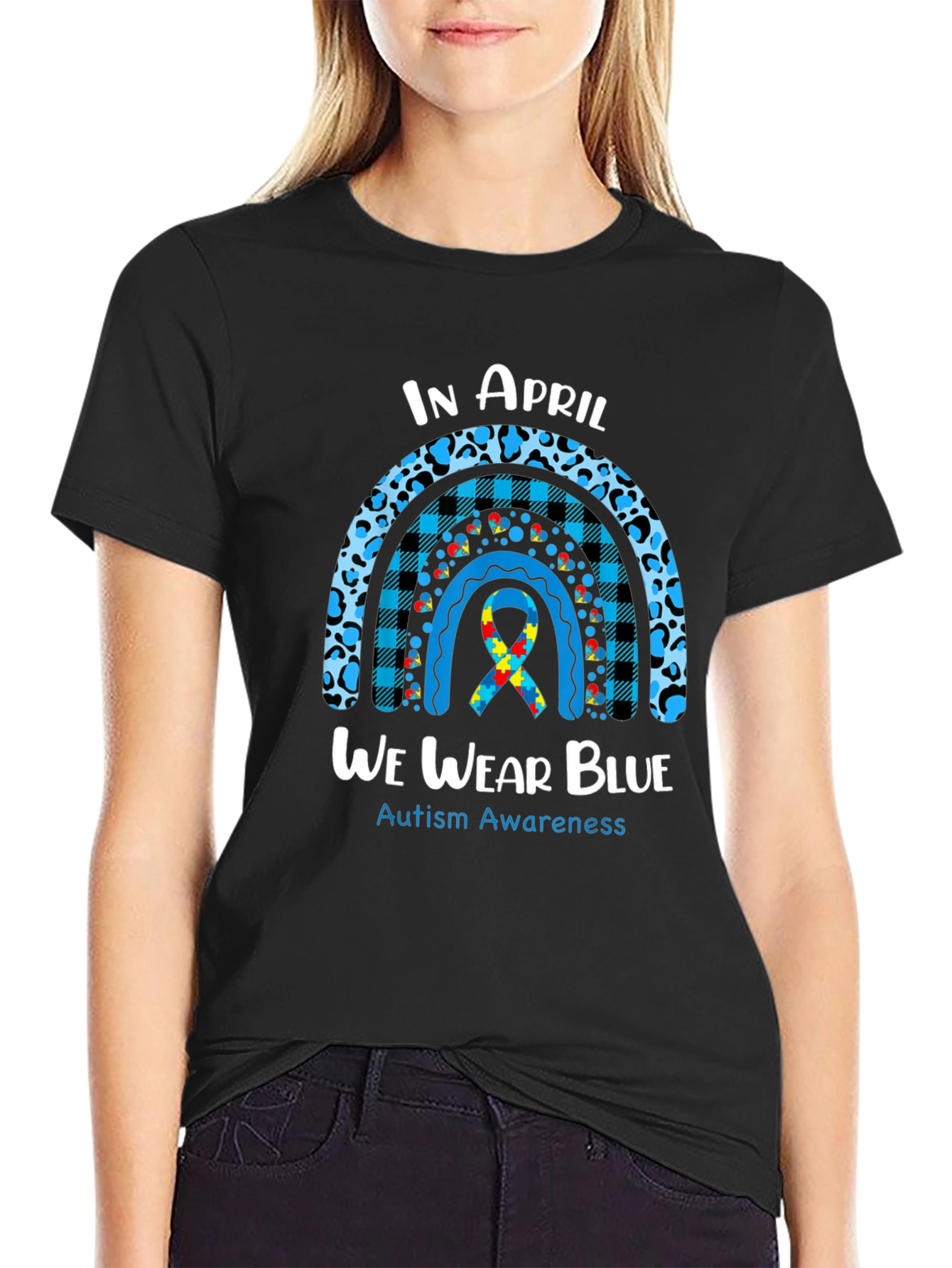 Autism Awareness T-Shirt - In April We Wear Blue