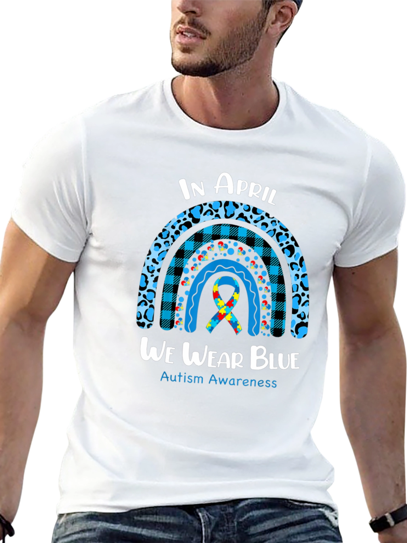 Autism Awareness T-Shirt - In April We Wear Blue