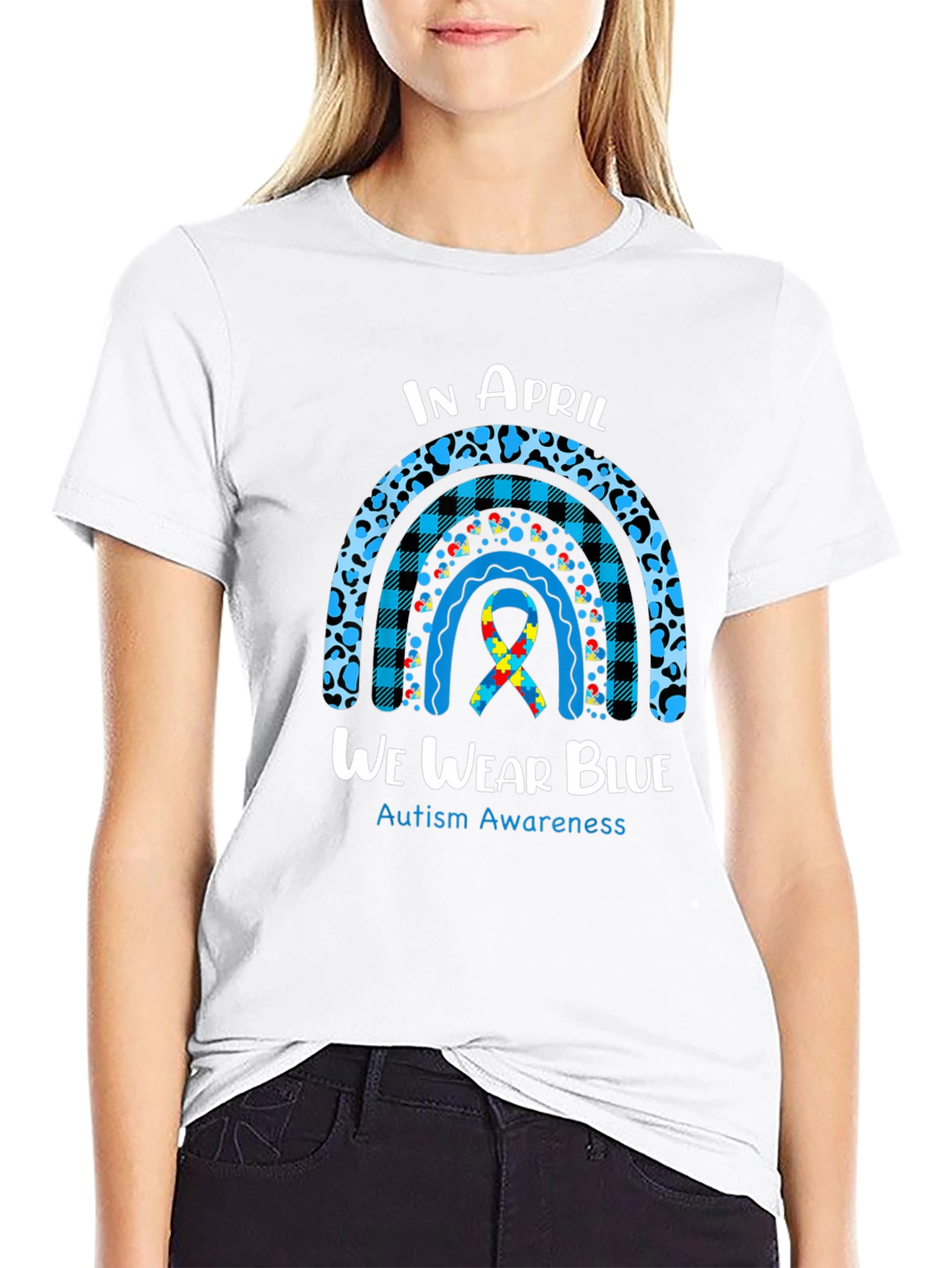 Autism Awareness T-Shirt - In April We Wear Blue