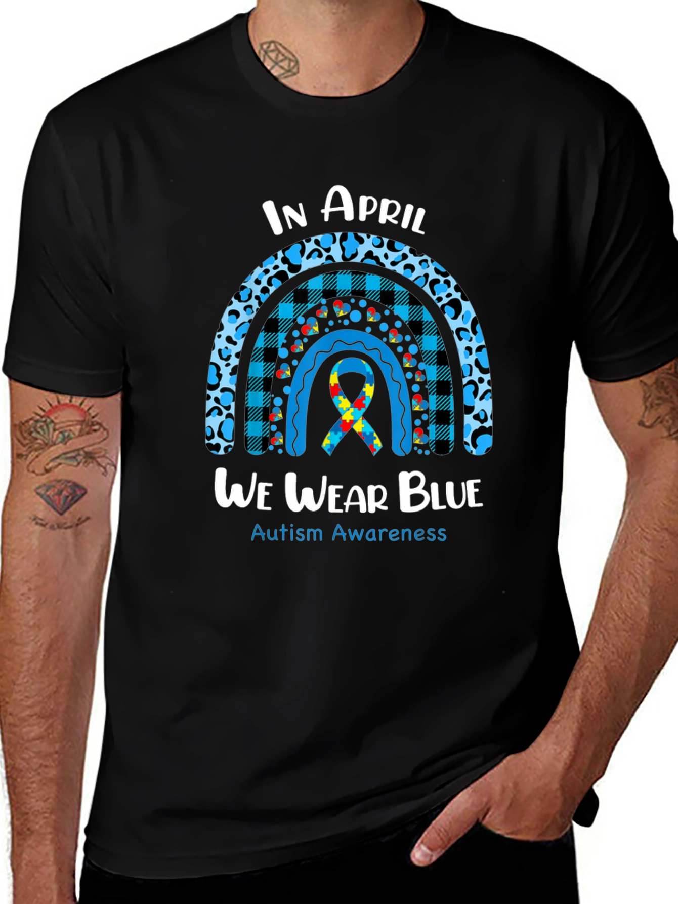 Autism Awareness T-Shirt - In April We Wear Blue