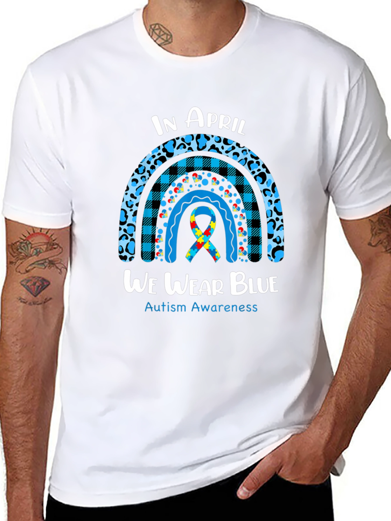 Autism Awareness T-Shirt - In April We Wear Blue