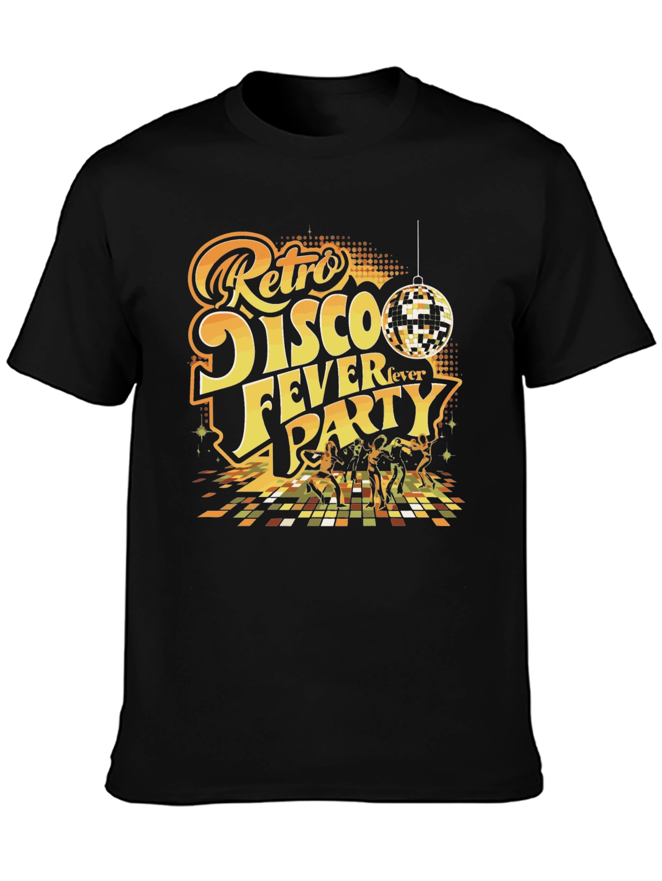 Retro Disco Fever Party T-Shirt - Groovy Style