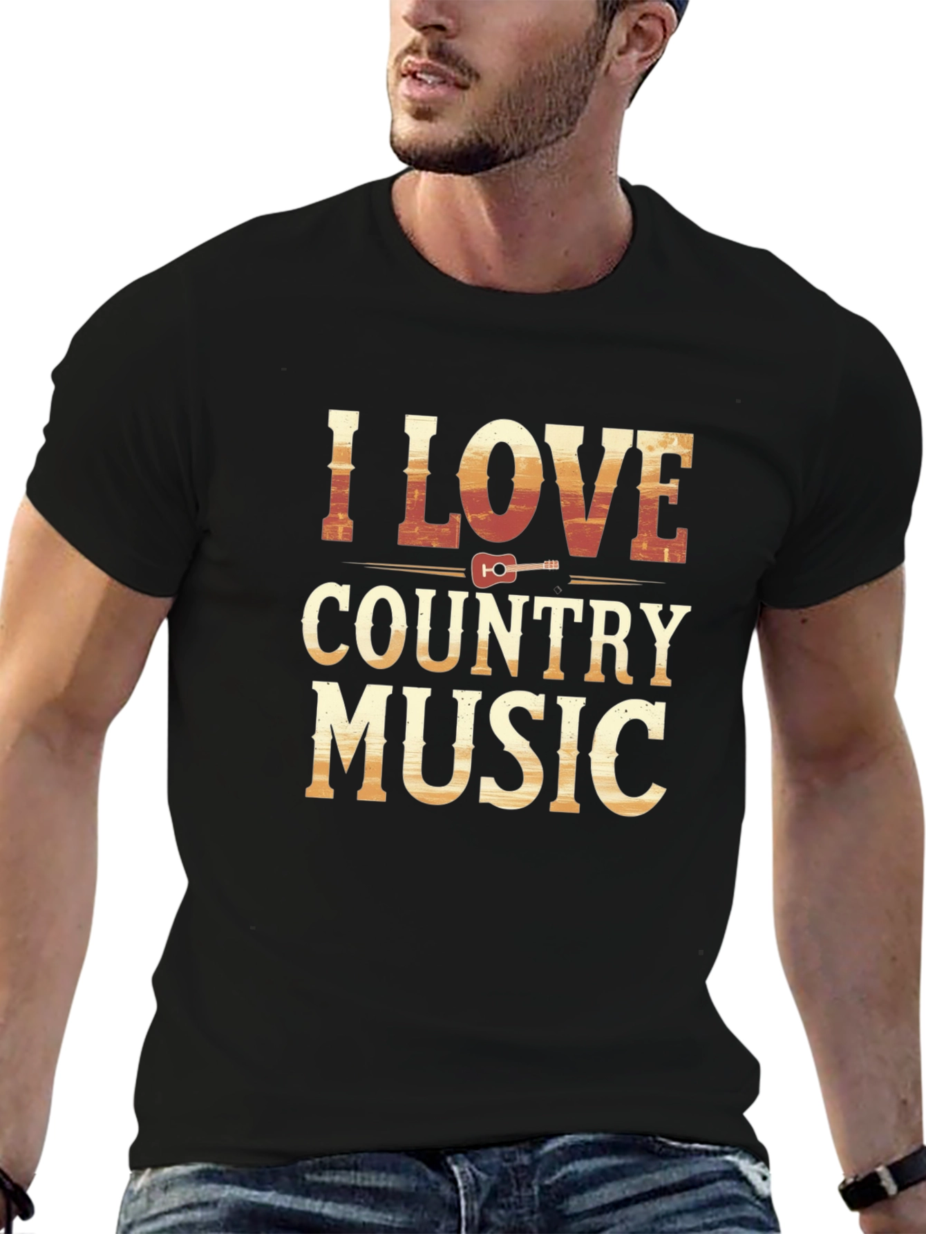 I Love Country Music Graphic T-Shirt