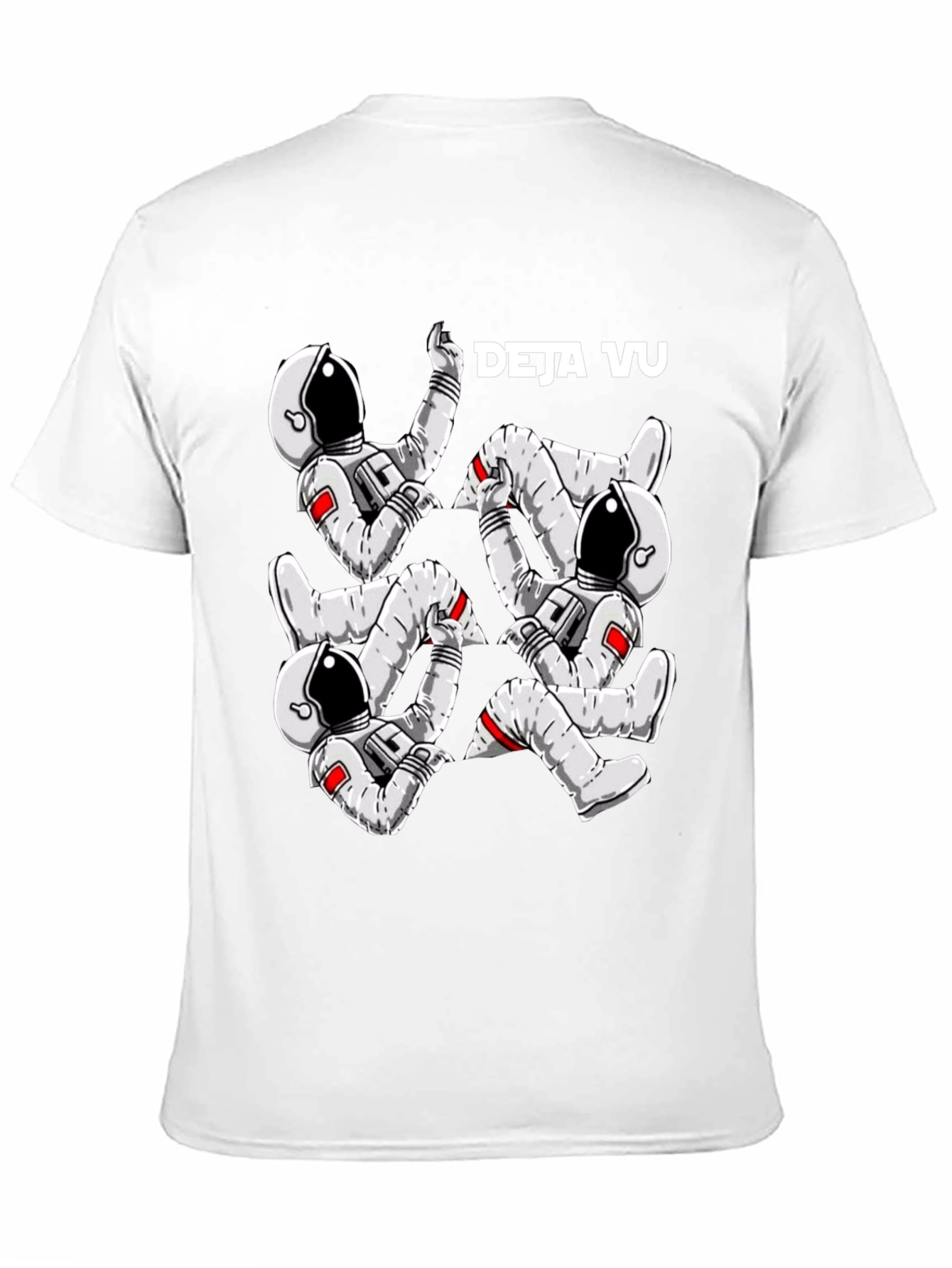 Deja Vu Astronaut Black T-Shirt