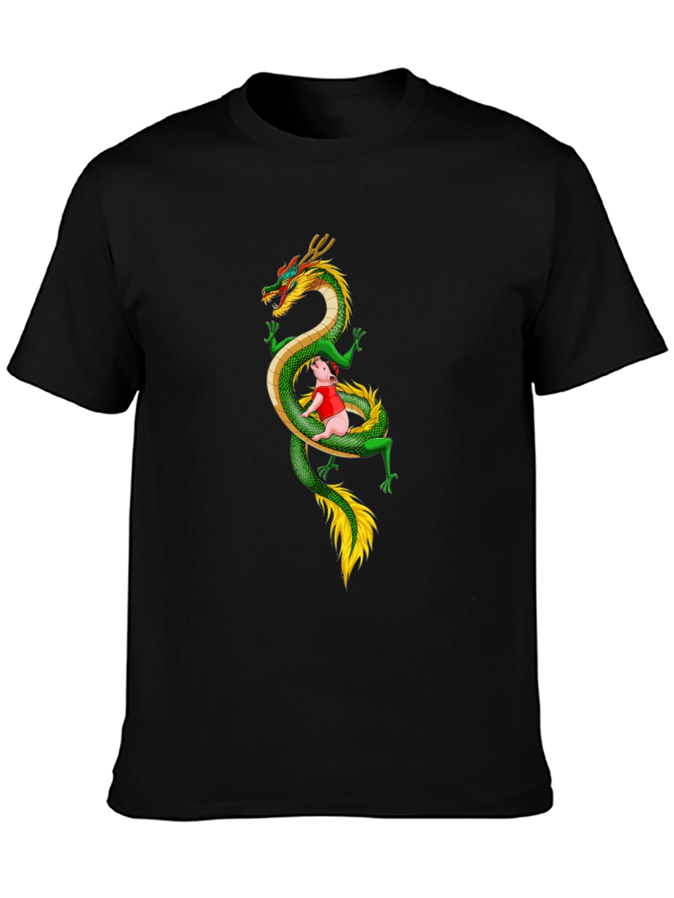 Dragon Pig T-Shirt - Whimsical Graphic Tee