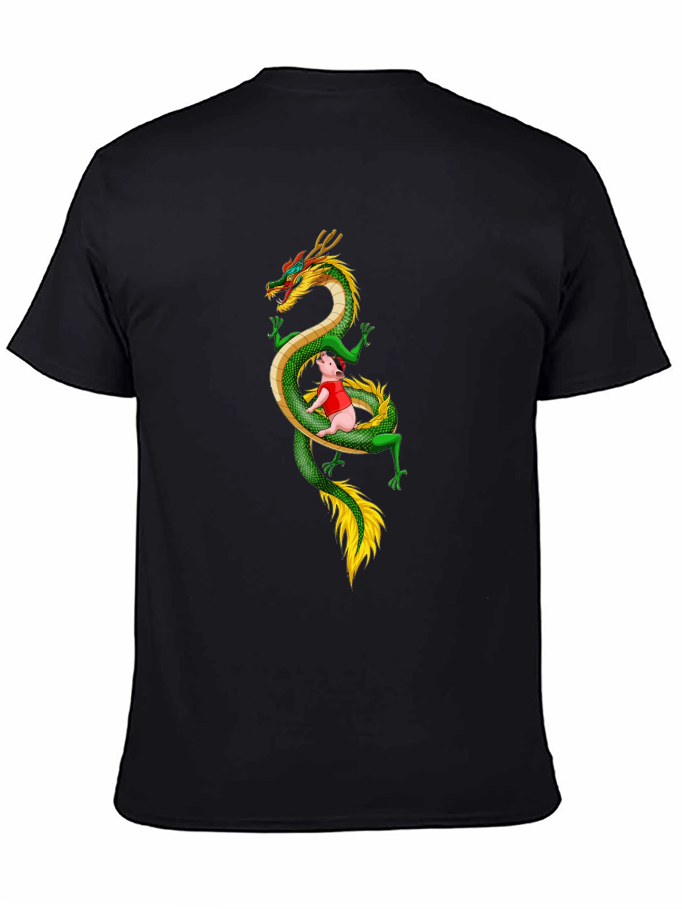 Dragon Pig T-Shirt - Whimsical Graphic Tee