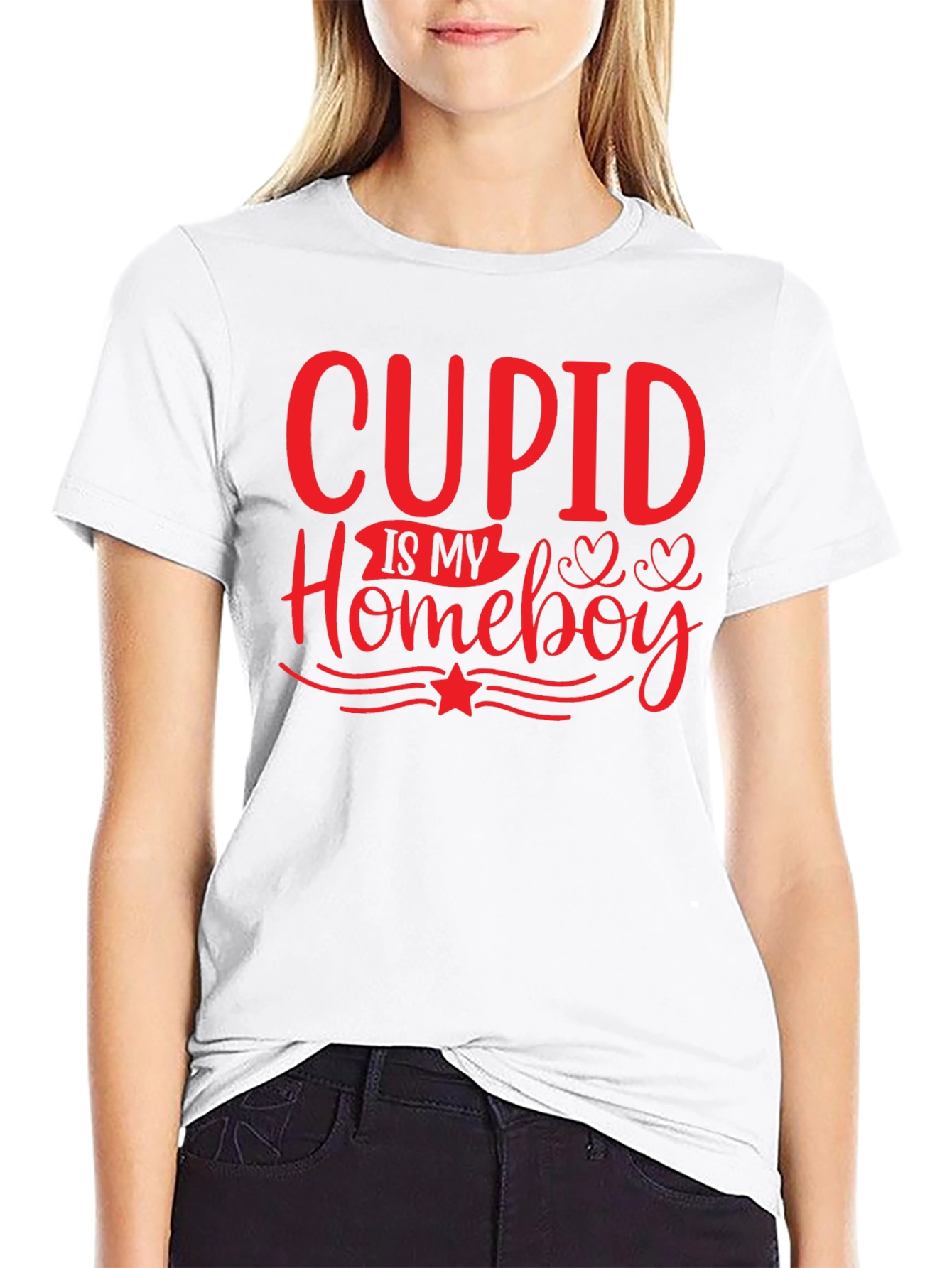 Cupid Is My Homeboy Valentines Day T-Shirt