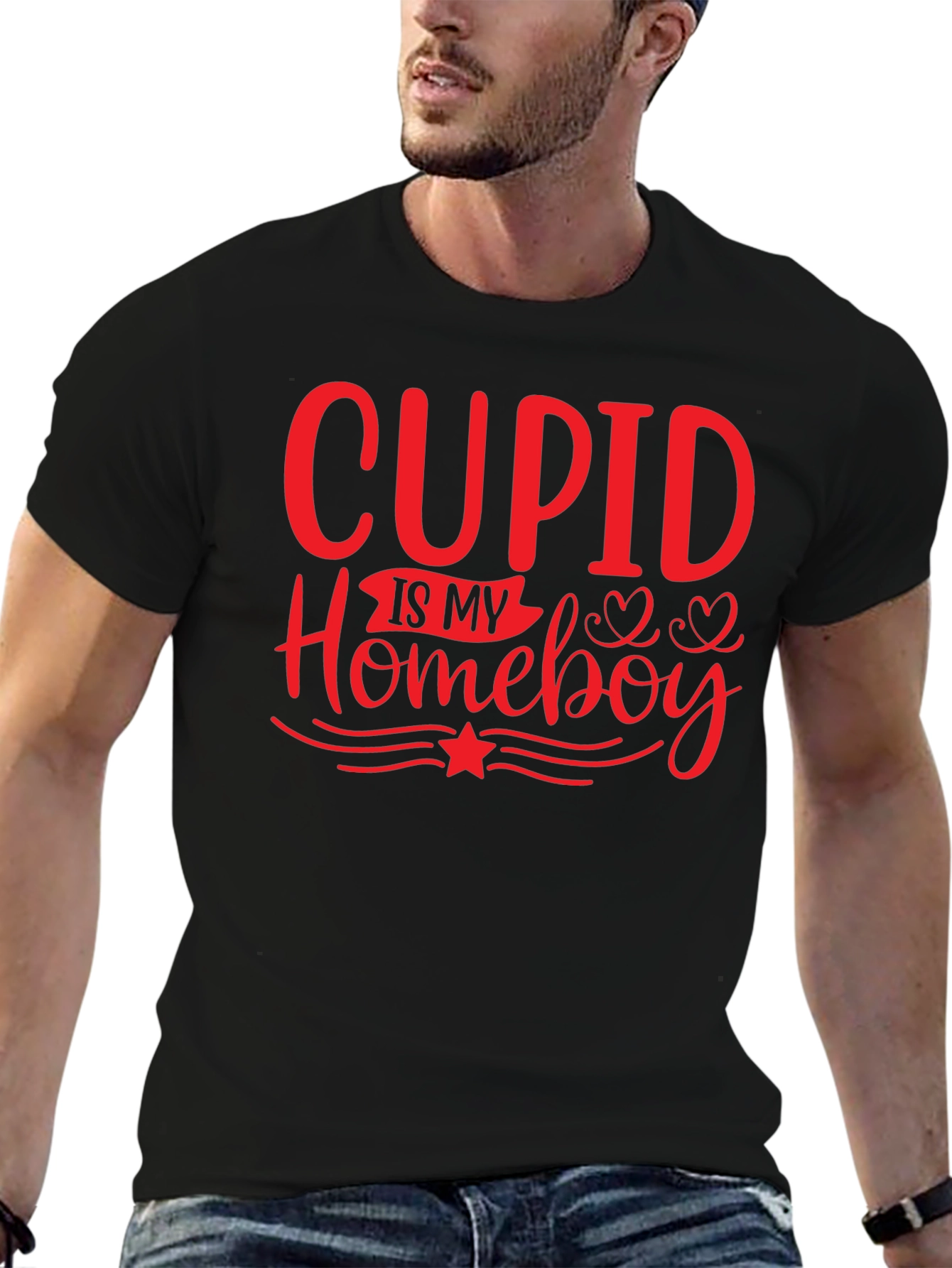 Cupid Is My Homeboy Valentines Day T-Shirt