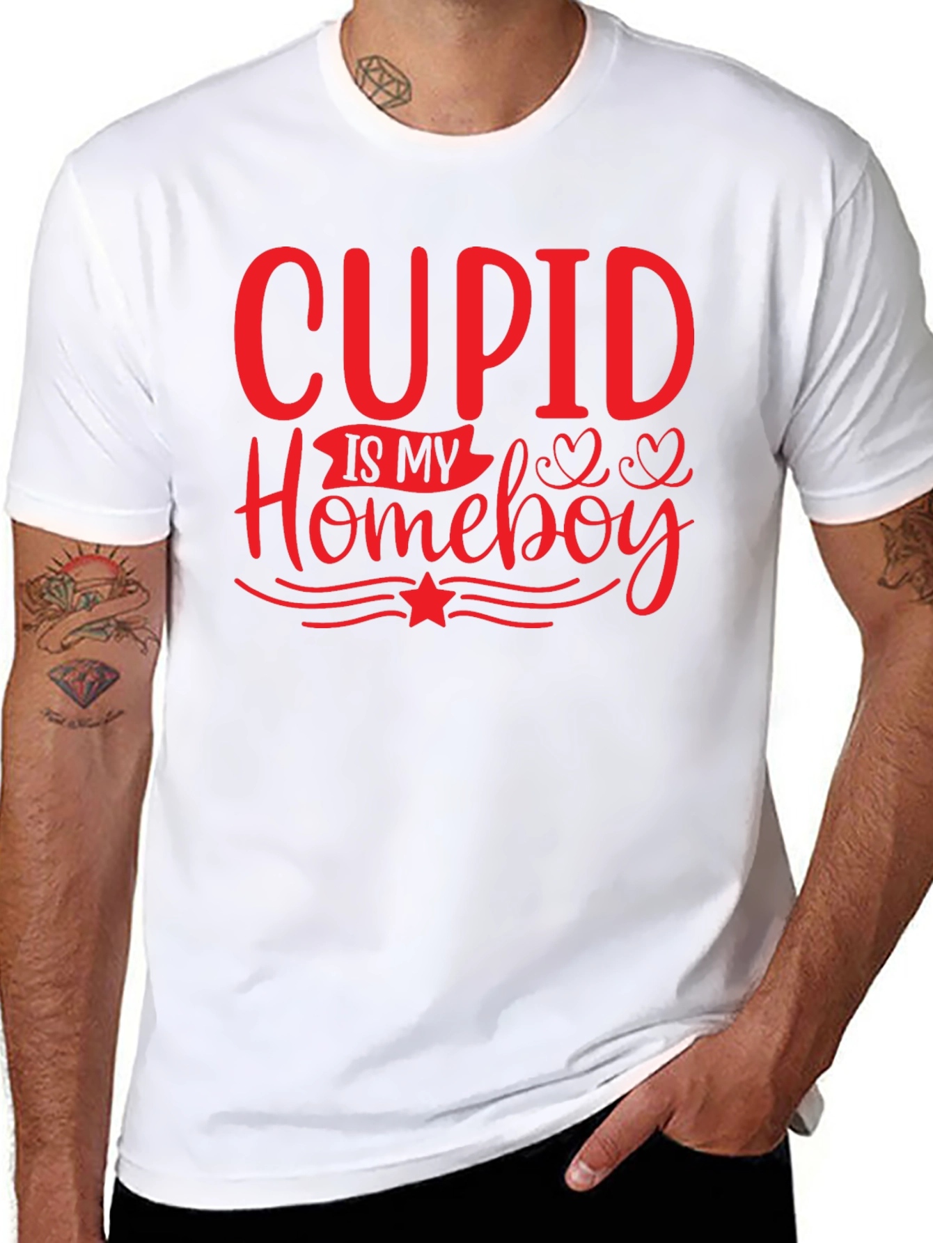 Cupid Is My Homeboy Valentines Day T-Shirt