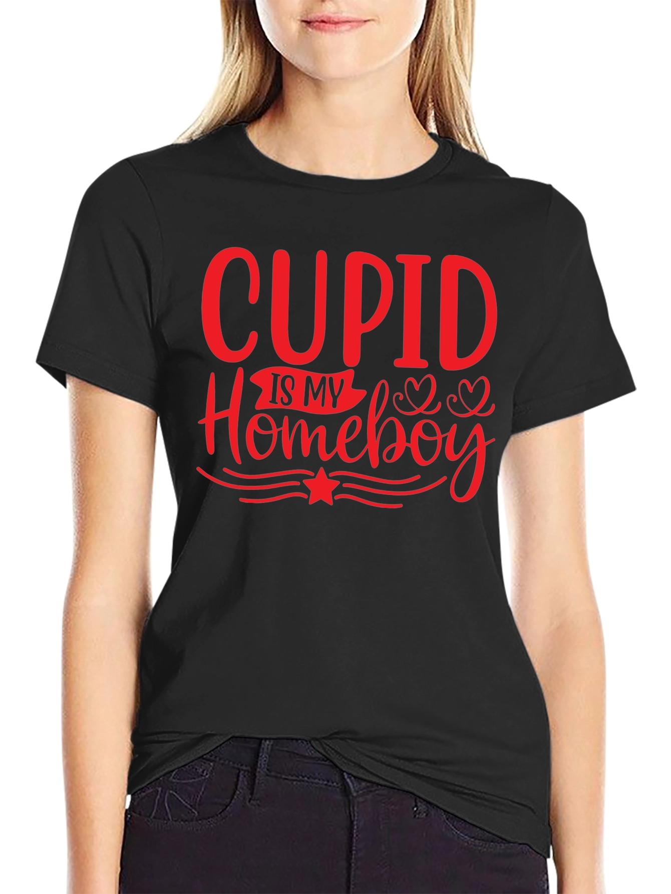 Cupid Is My Homeboy Valentines Day T-Shirt
