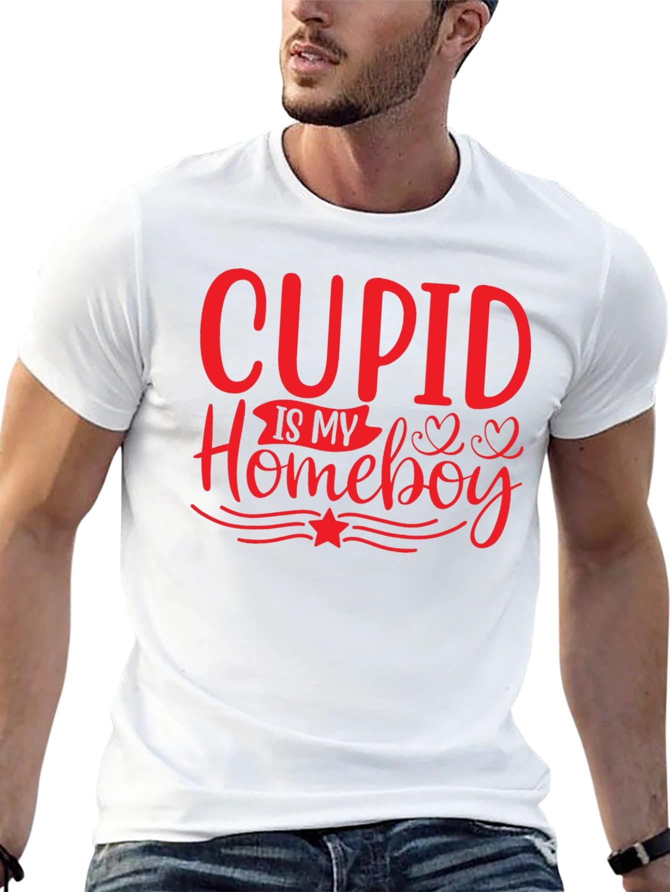 Cupid Is My Homeboy Valentines Day T-Shirt