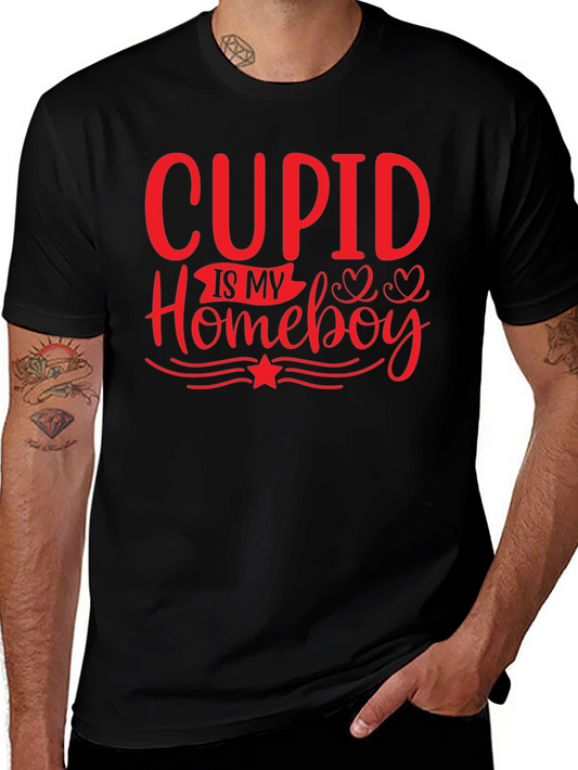 Cupid Is My Homeboy Valentines Day T-Shirt
