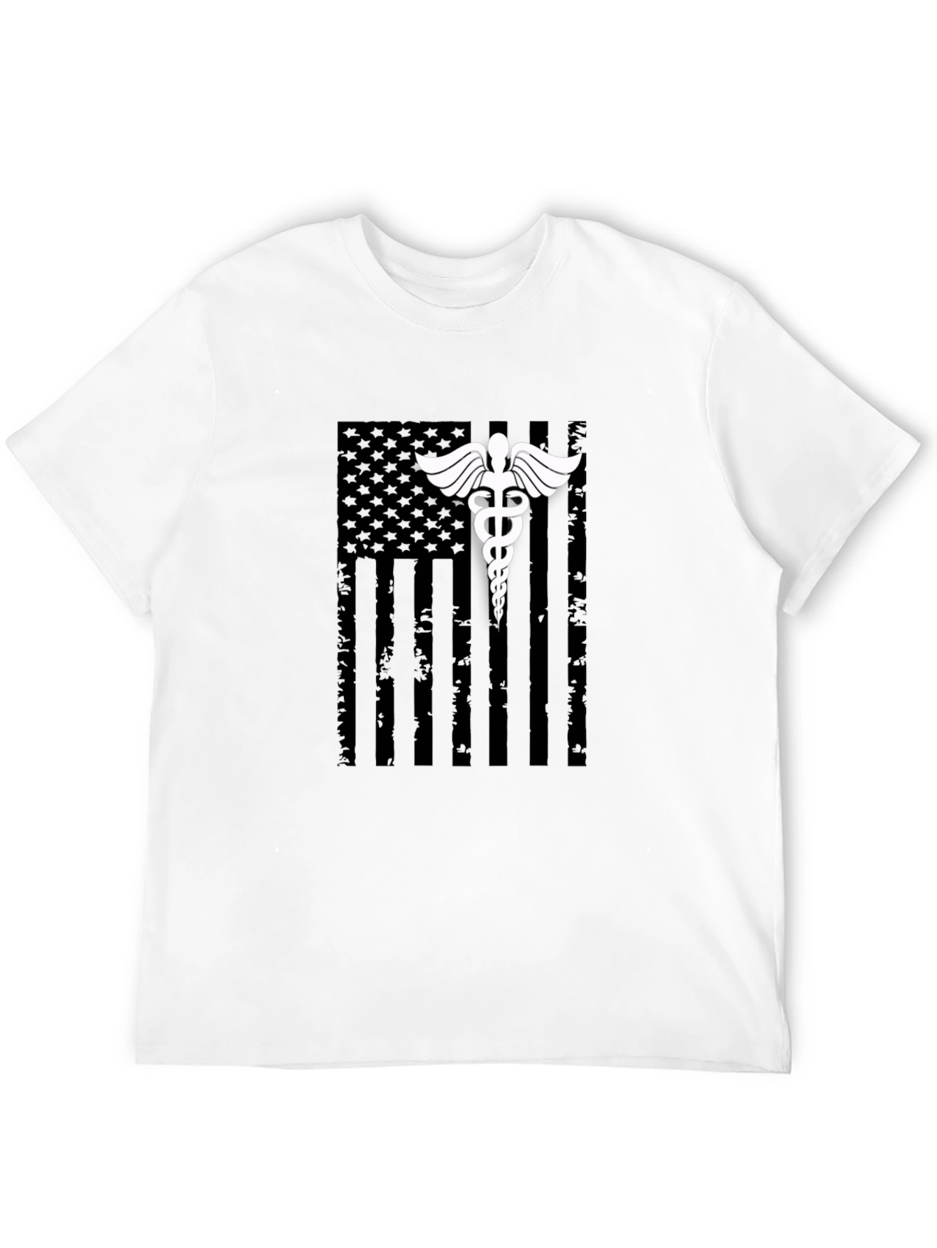 Medical American Flag Graphic T-Shirt