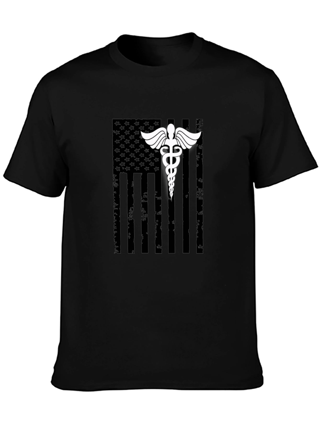Medical American Flag Graphic T-Shirt