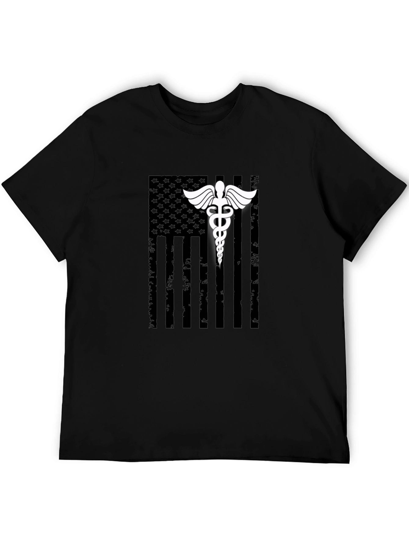 Medical American Flag Graphic T-Shirt