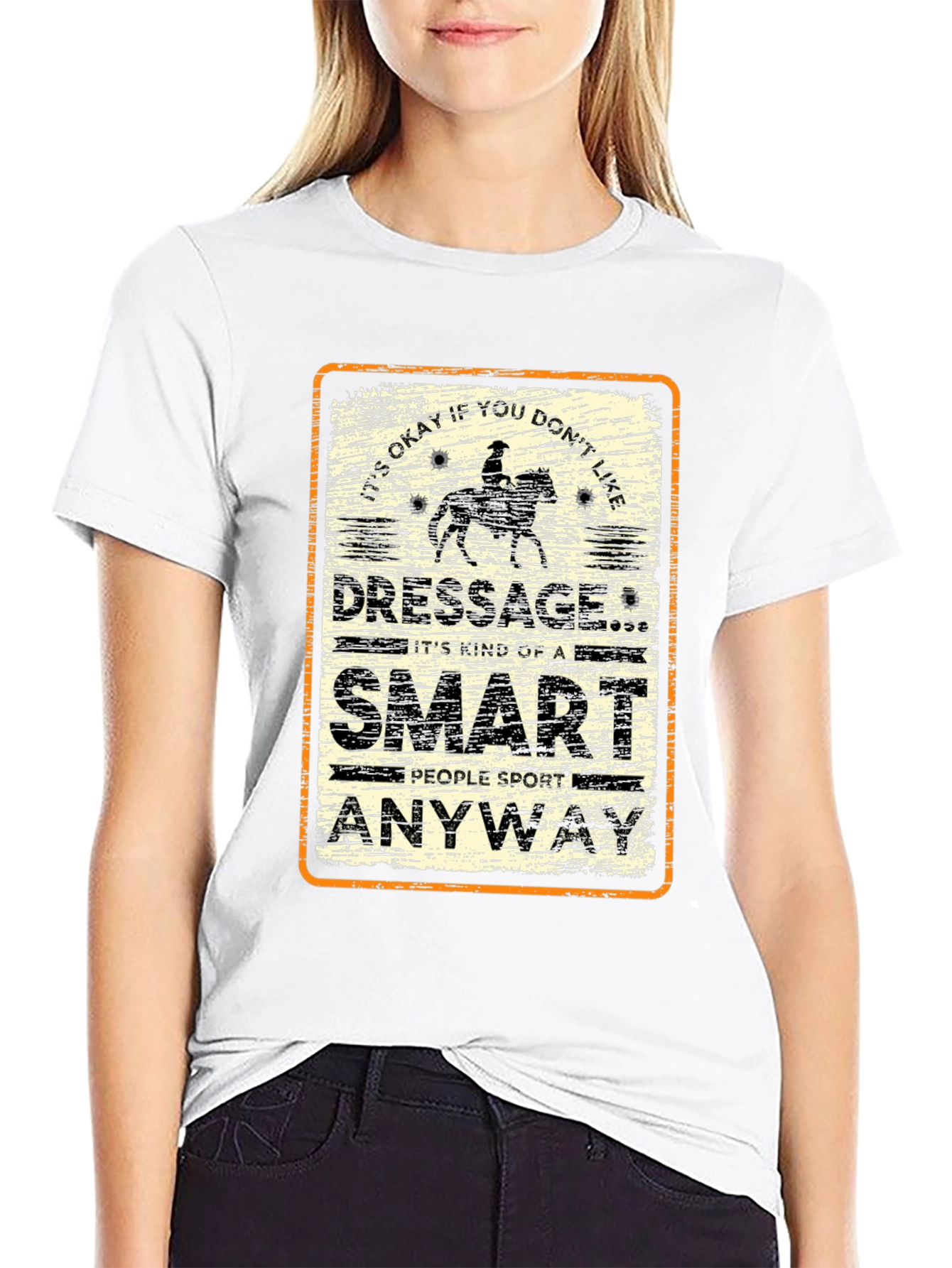 Dressage Smart People Sport T-Shirt | Funny Horse Riding Tee | Equestrian Lover Shirt | Gift for Horse Lovers | Free Shipping $50+