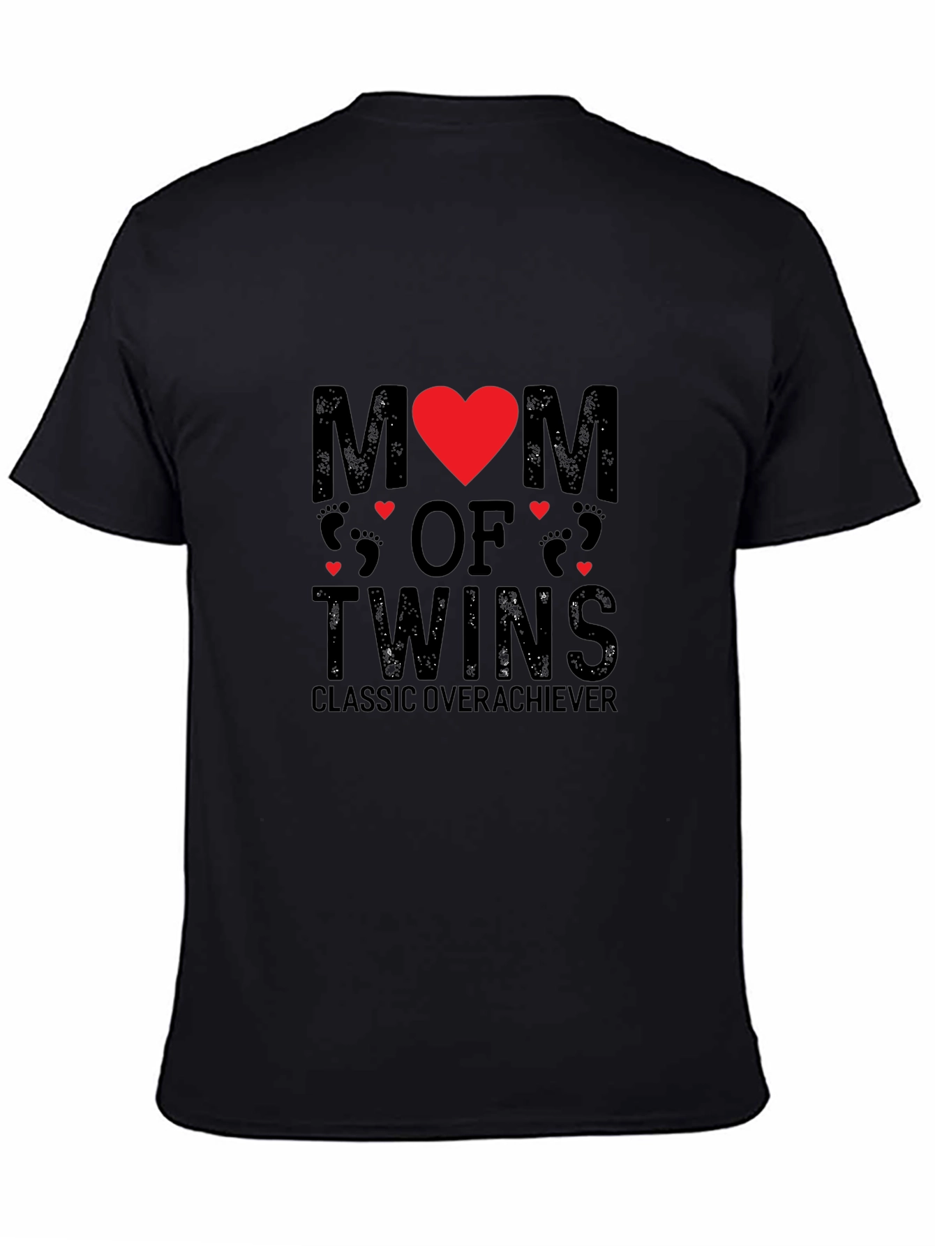 Mom of Twins Graphic Tee - Classic Overachiever T-Shirt