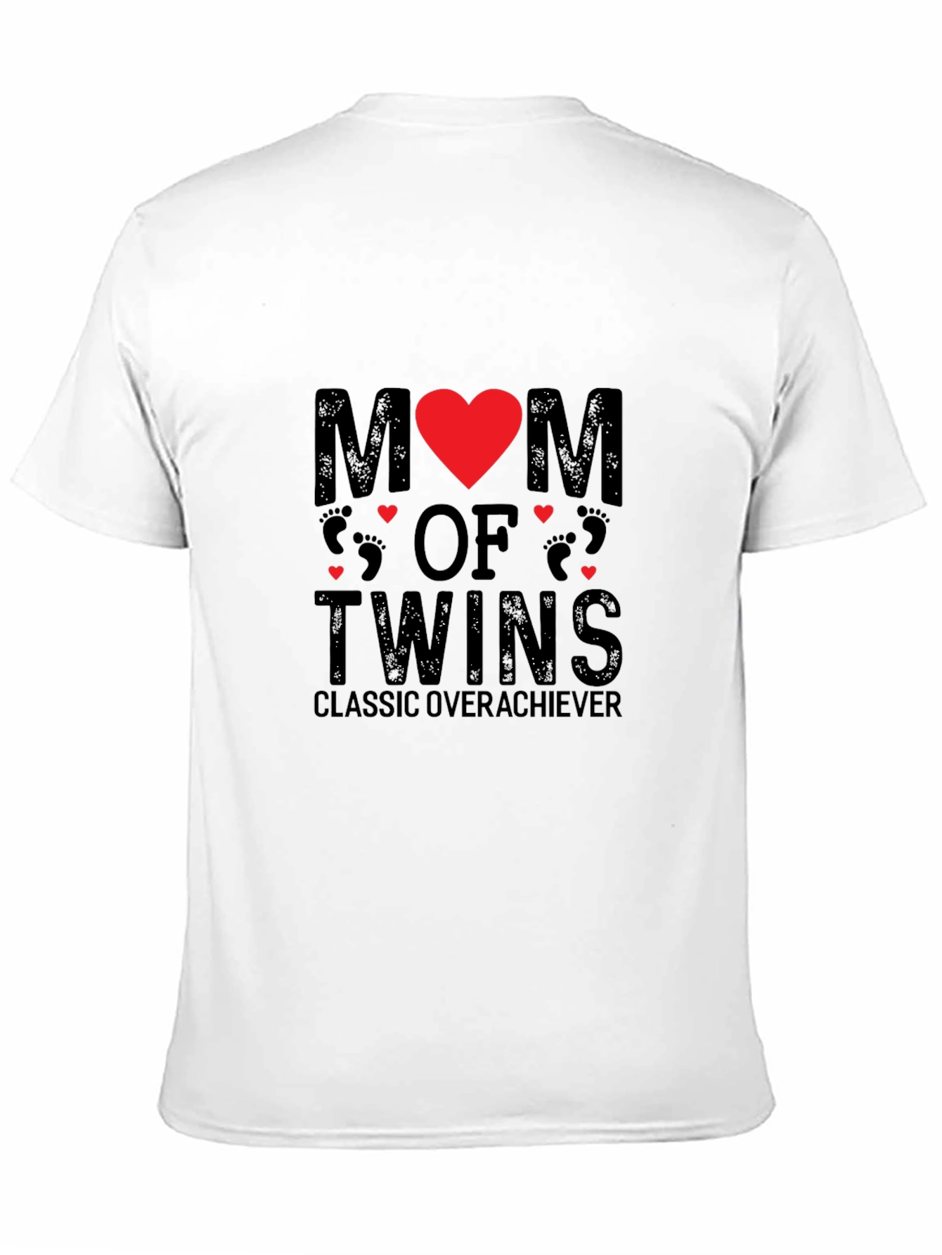 Mom of Twins Graphic Tee - Classic Overachiever T-Shirt