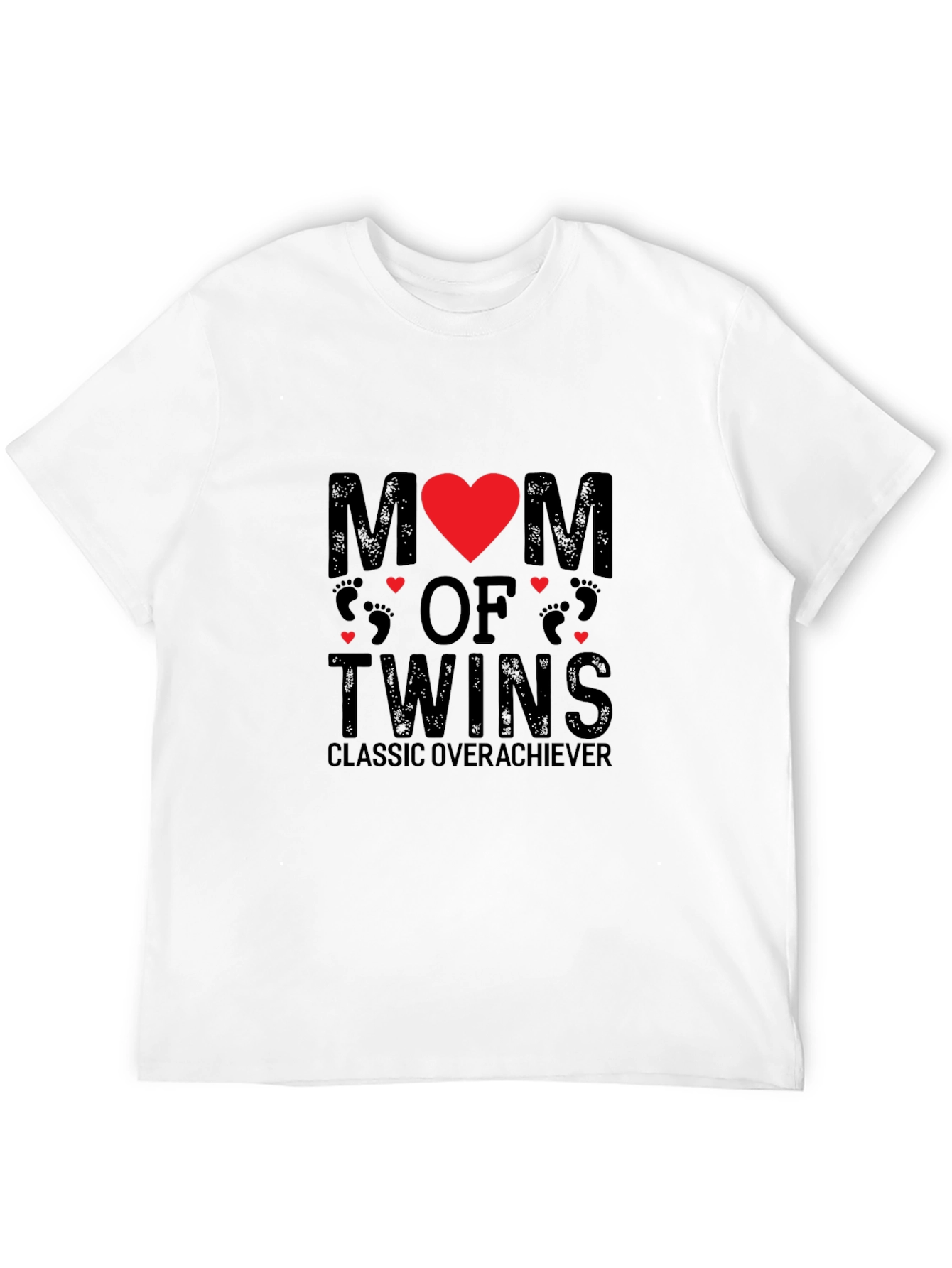 Mom of Twins Graphic Tee - Classic Overachiever T-Shirt