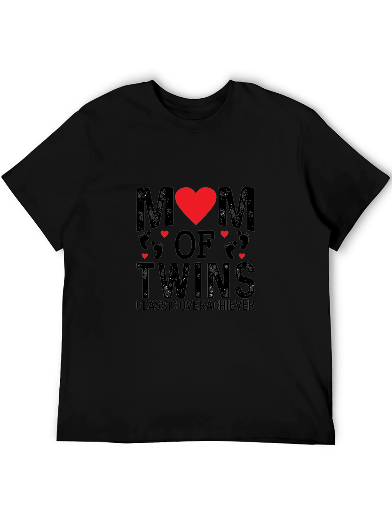 Mom of Twins Graphic Tee - Classic Overachiever T-Shirt