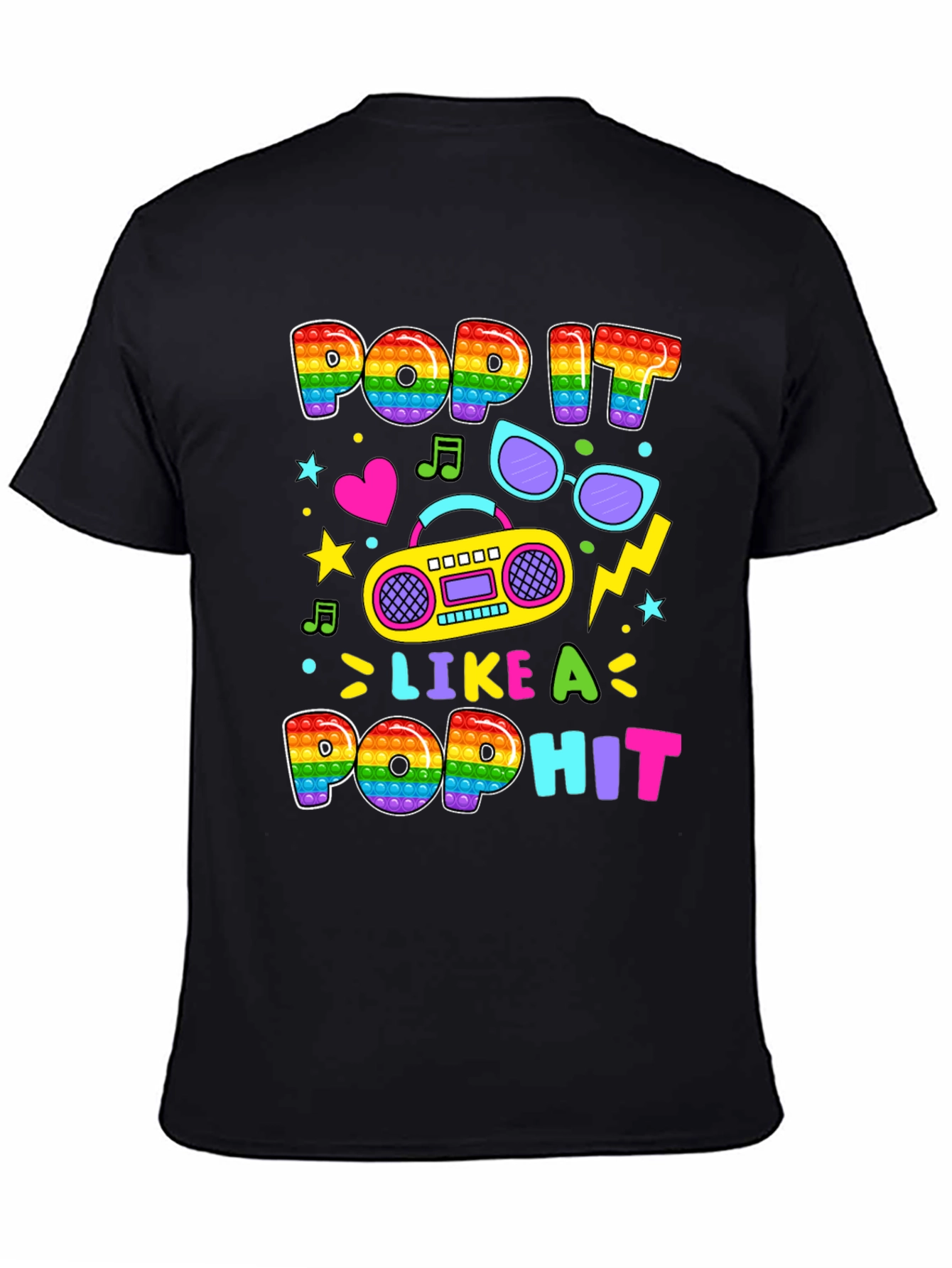 Pop It Like a Pop Hit Rainbow Bubble T-Shirt