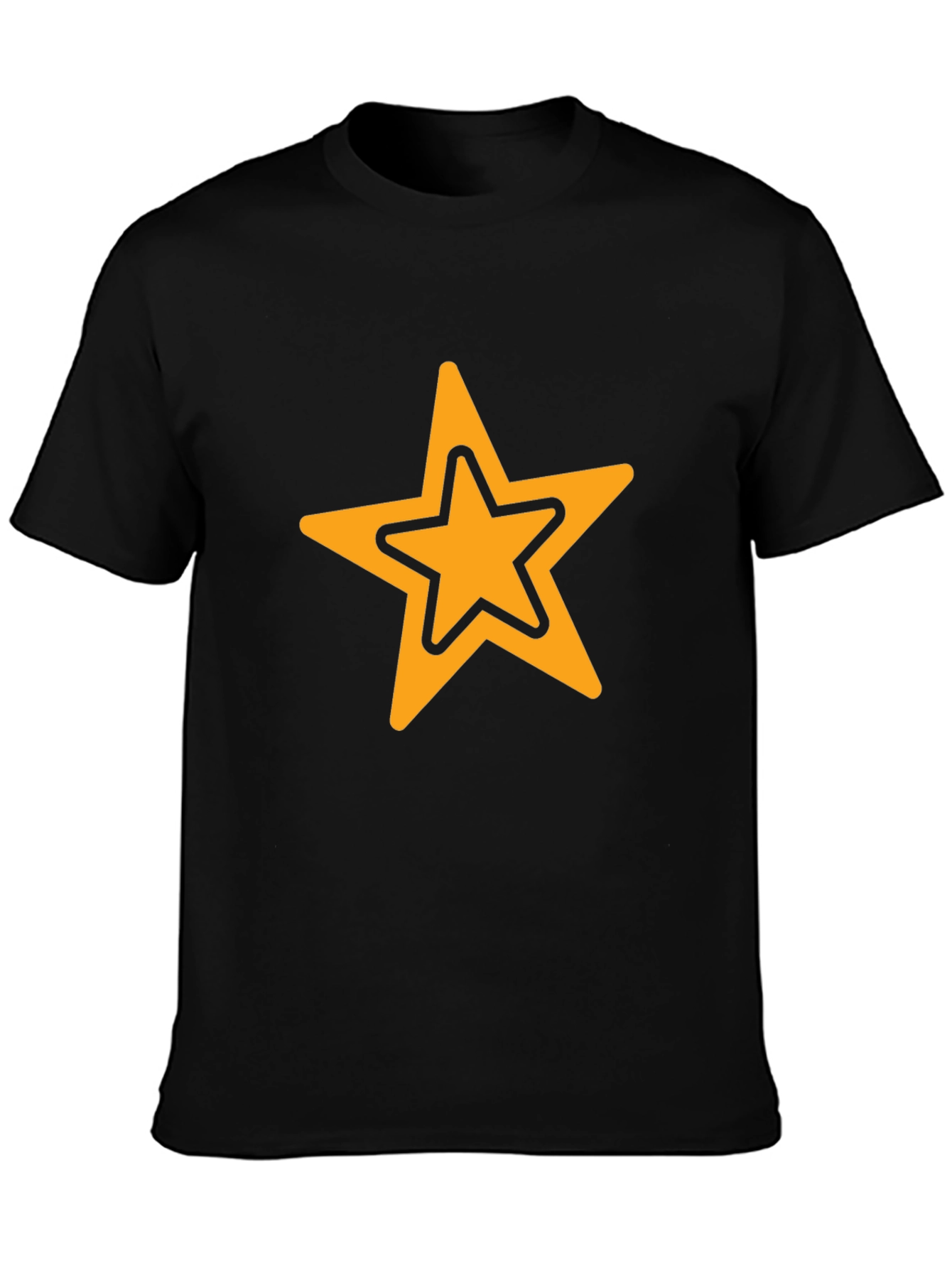 Star Graphic Black T-Shirt - Casual Style