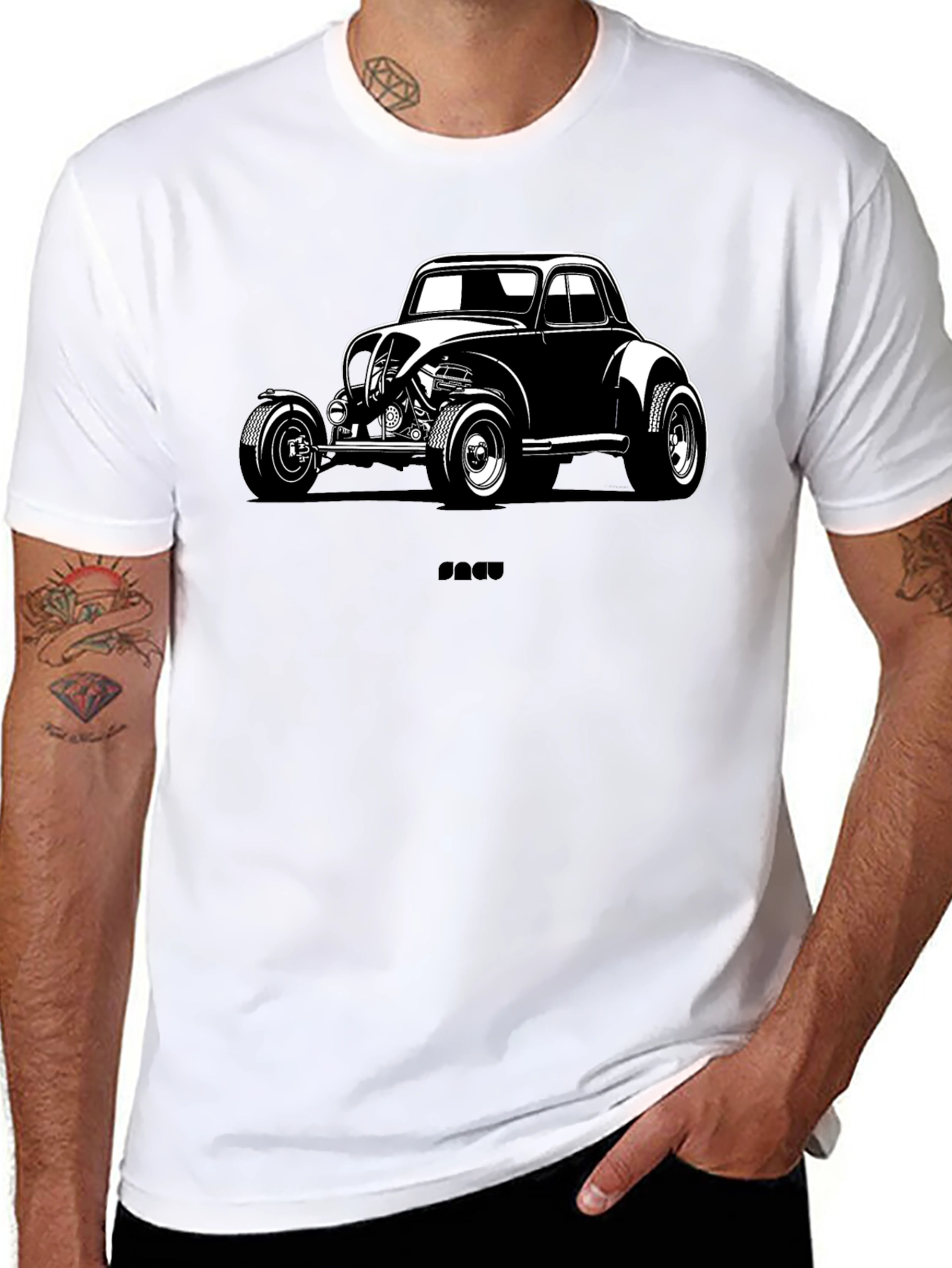 Classic Car Graphic Tee - Cool Automotive Design