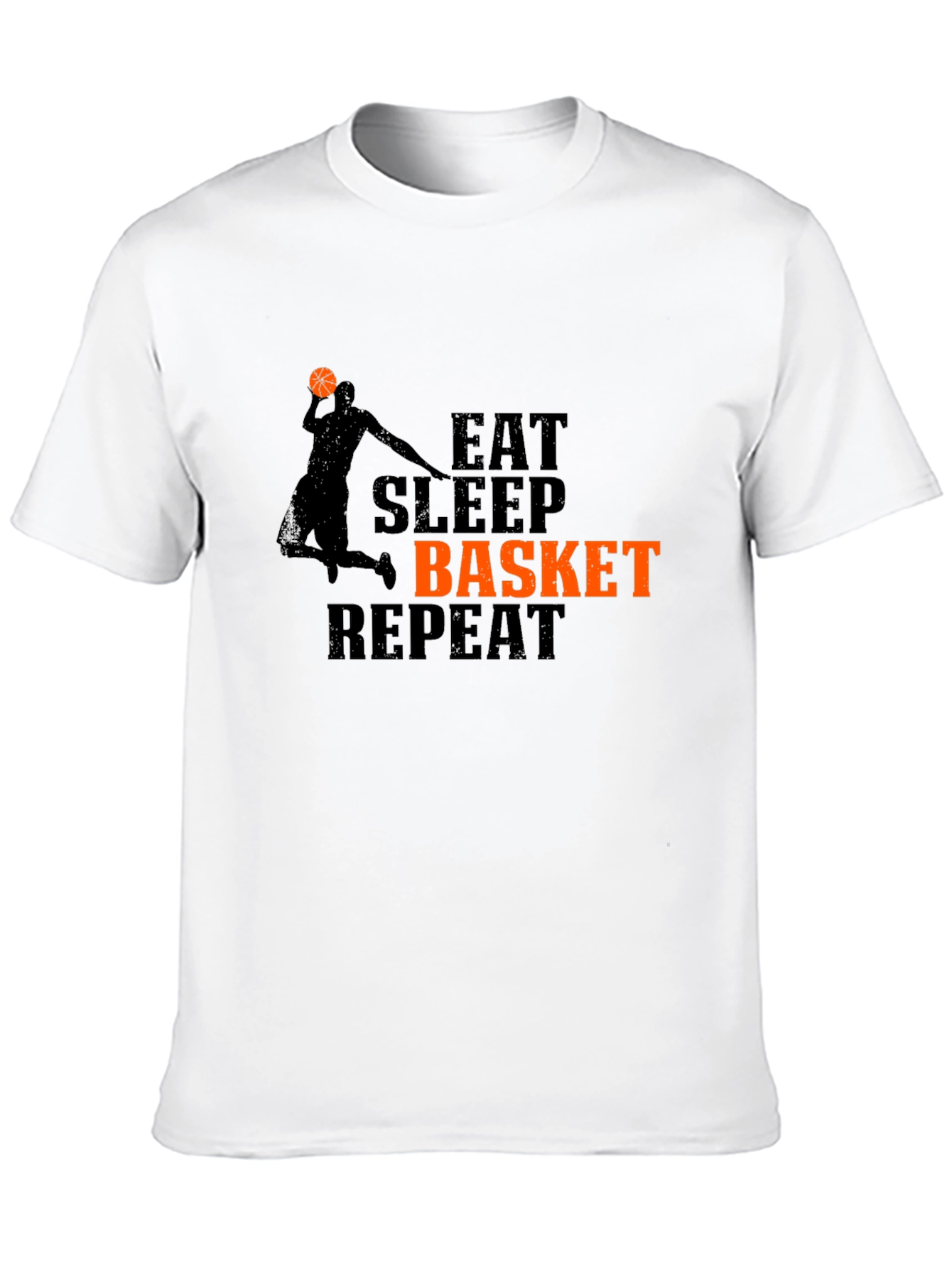 Eat Sleep Basket Repeat Graphic T-Shirt