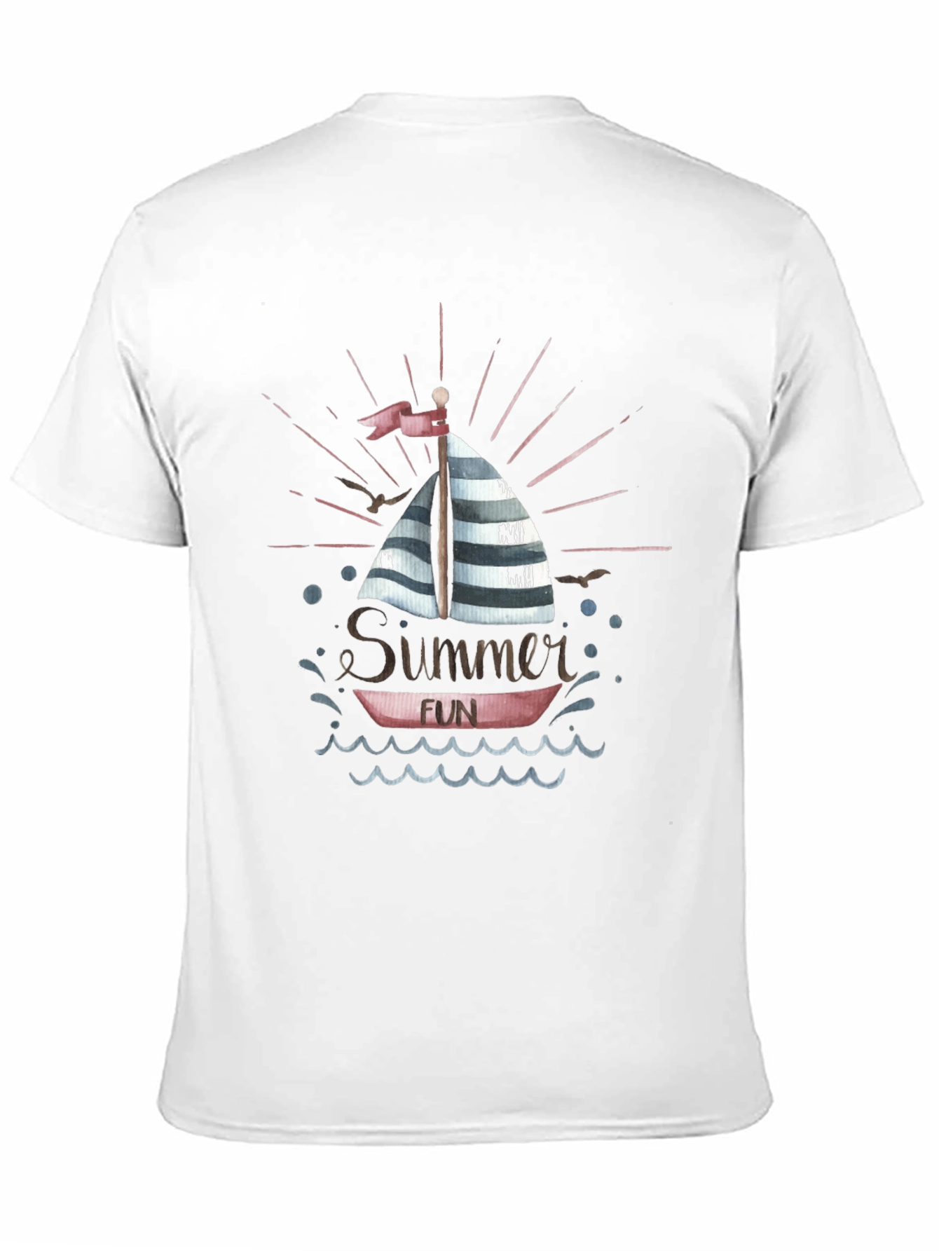 Summer Fun Boat Graphic T-Shirt