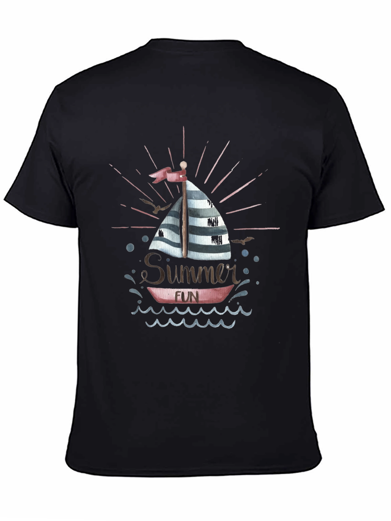 Summer Fun Boat Graphic T-Shirt