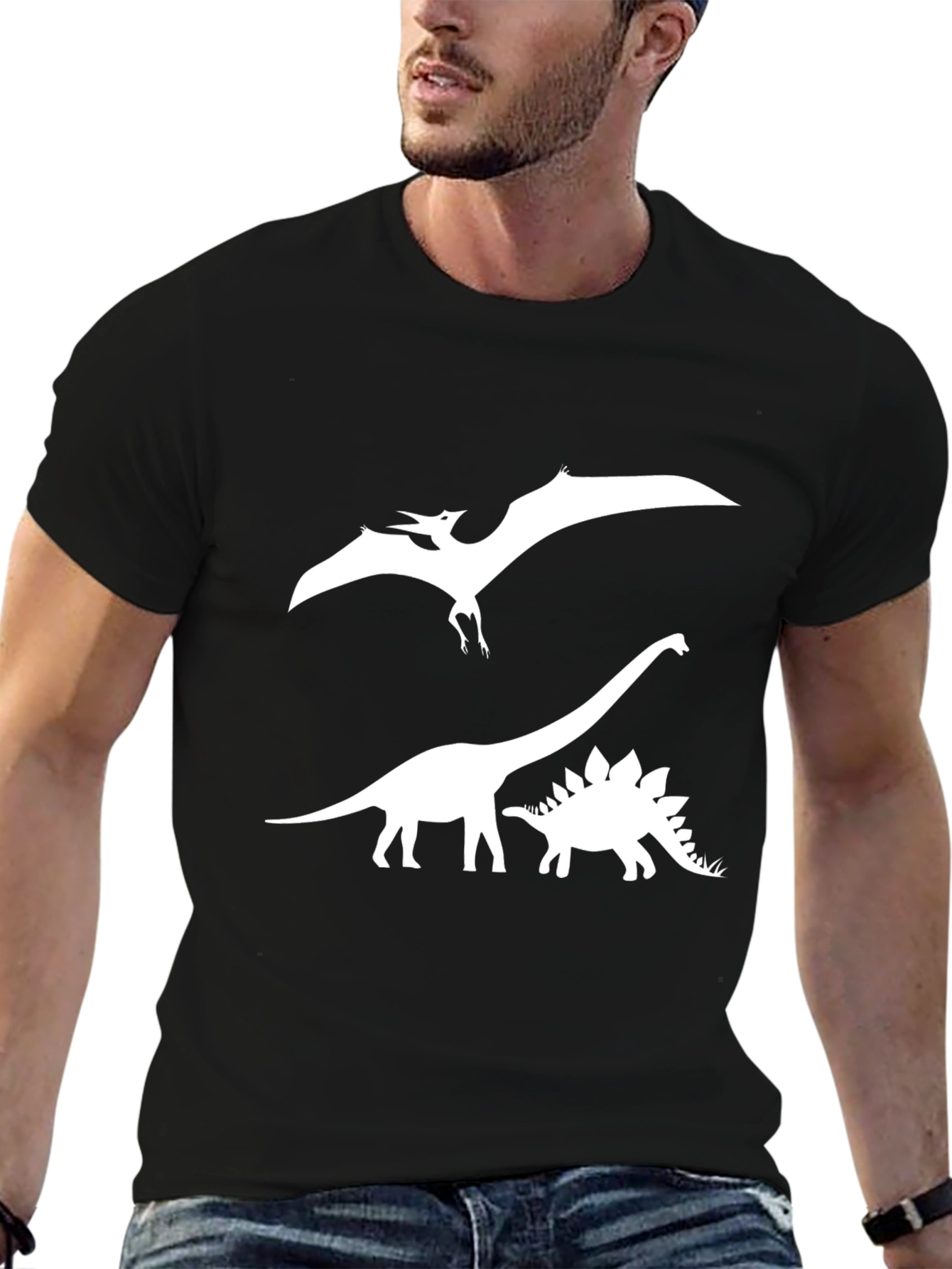 Dinosaur T-Shirt: Pterodactyl Brachiosaurus Stegosaurus