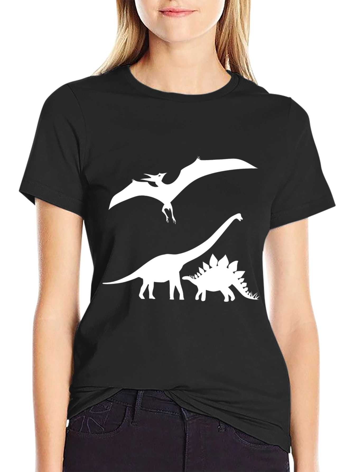 Dinosaur T-Shirt: Pterodactyl Brachiosaurus Stegosaurus