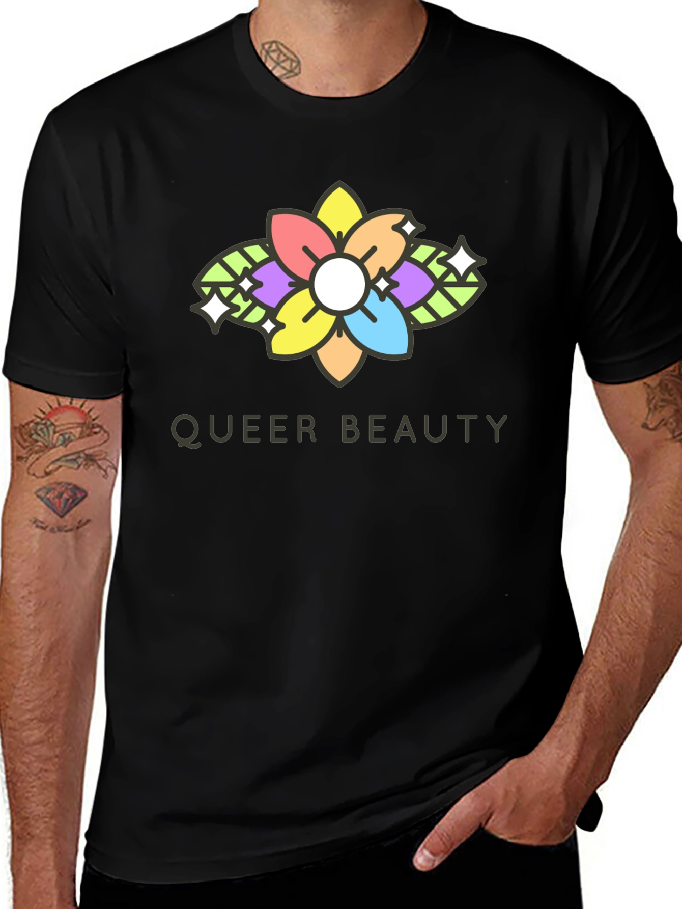 Queer Beauty T-Shirt - Graphic Tee Pride Apparel