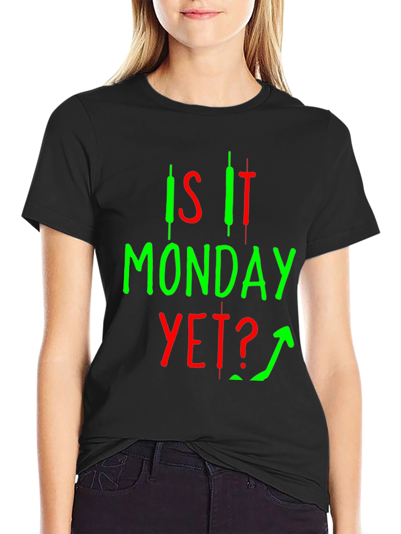 Is It Monday Yet? Black Graphic Tee