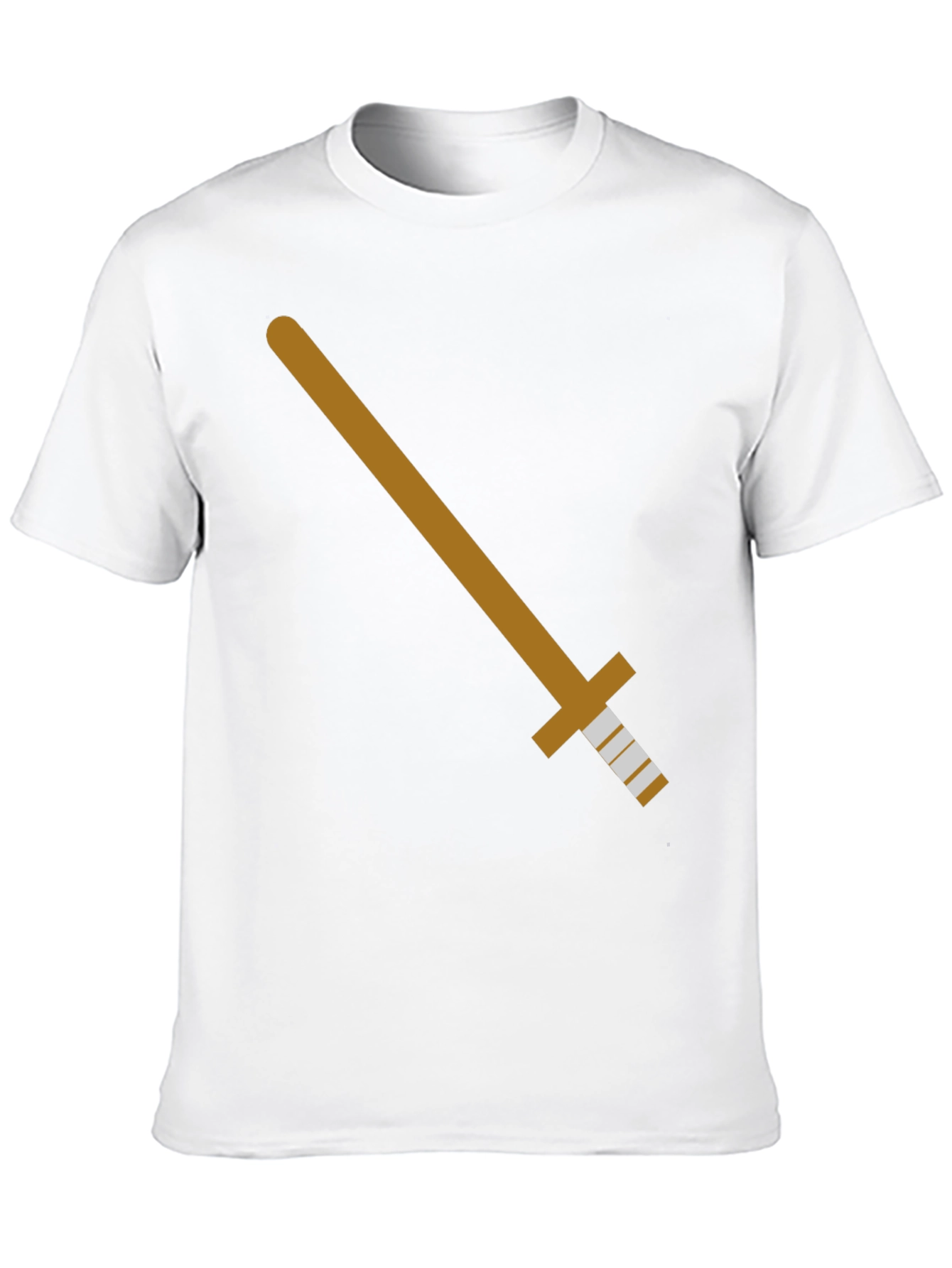 Sword Graphic Tee - Black Cotton T-Shirt