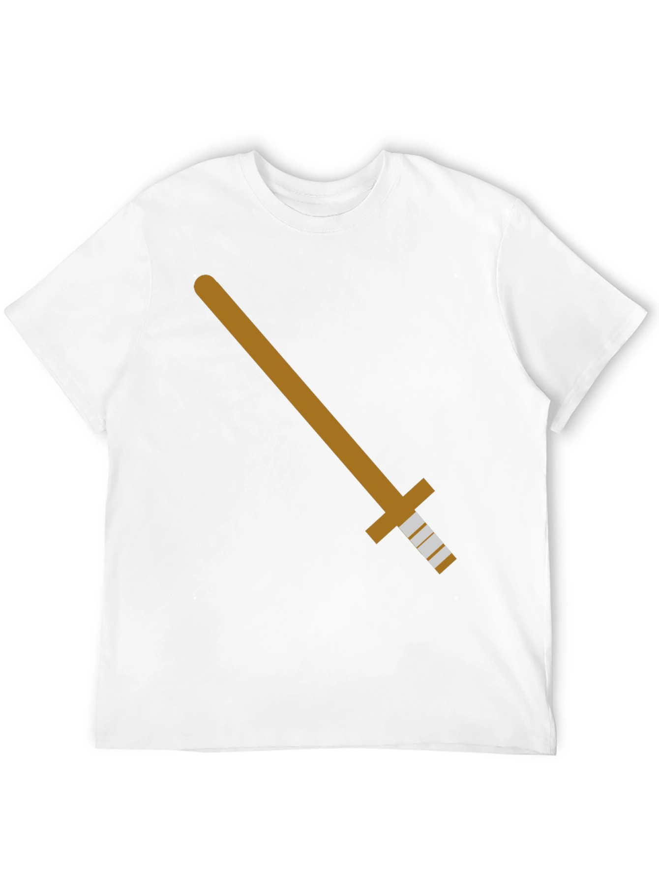 Sword Graphic Tee - Black Cotton T-Shirt