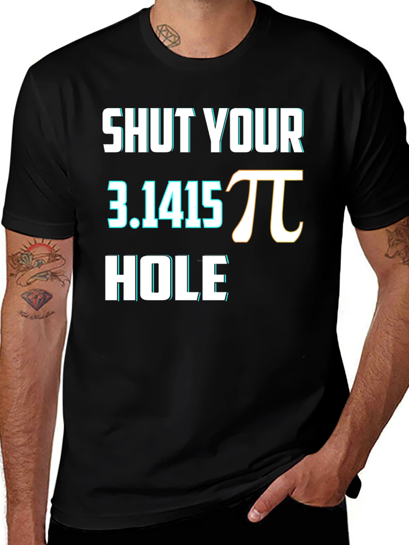 Shut Your Pi Hole Funny Math Humor T-Shirt