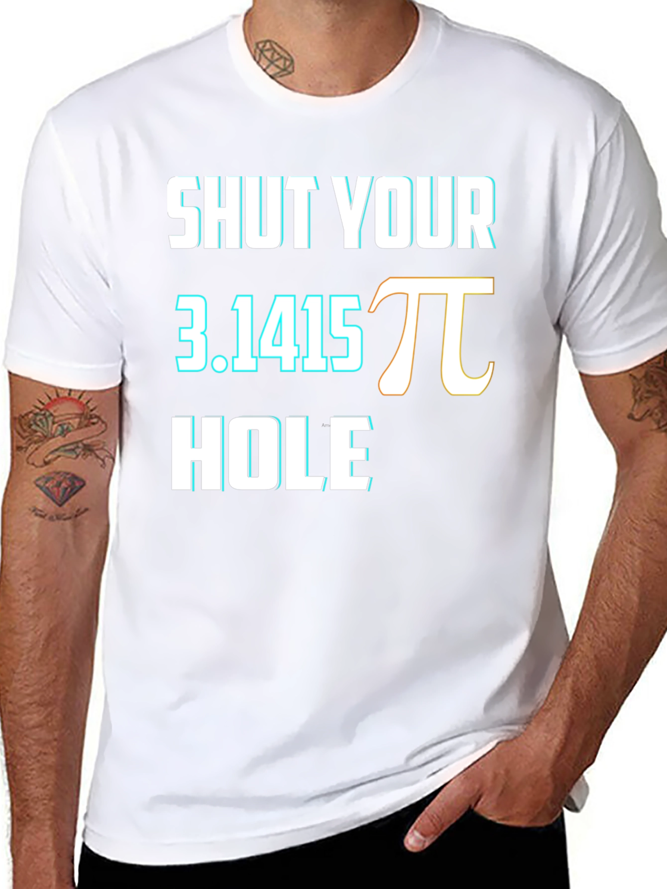 Shut Your Pi Hole Funny Math Humor T-Shirt