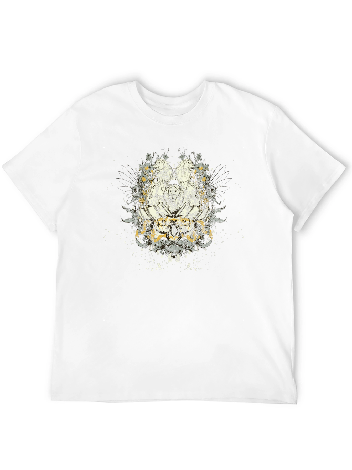 Mens Black Graphic Print T-Shirt
