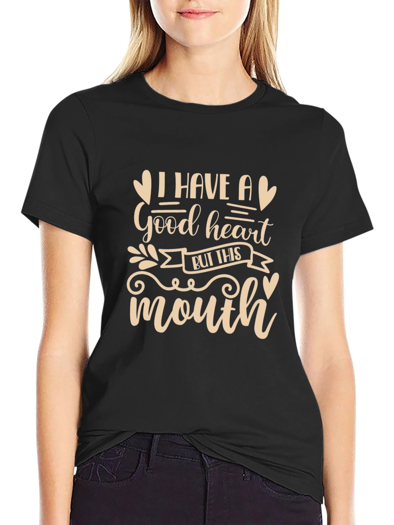 Good Heart Funny Graphic Tee