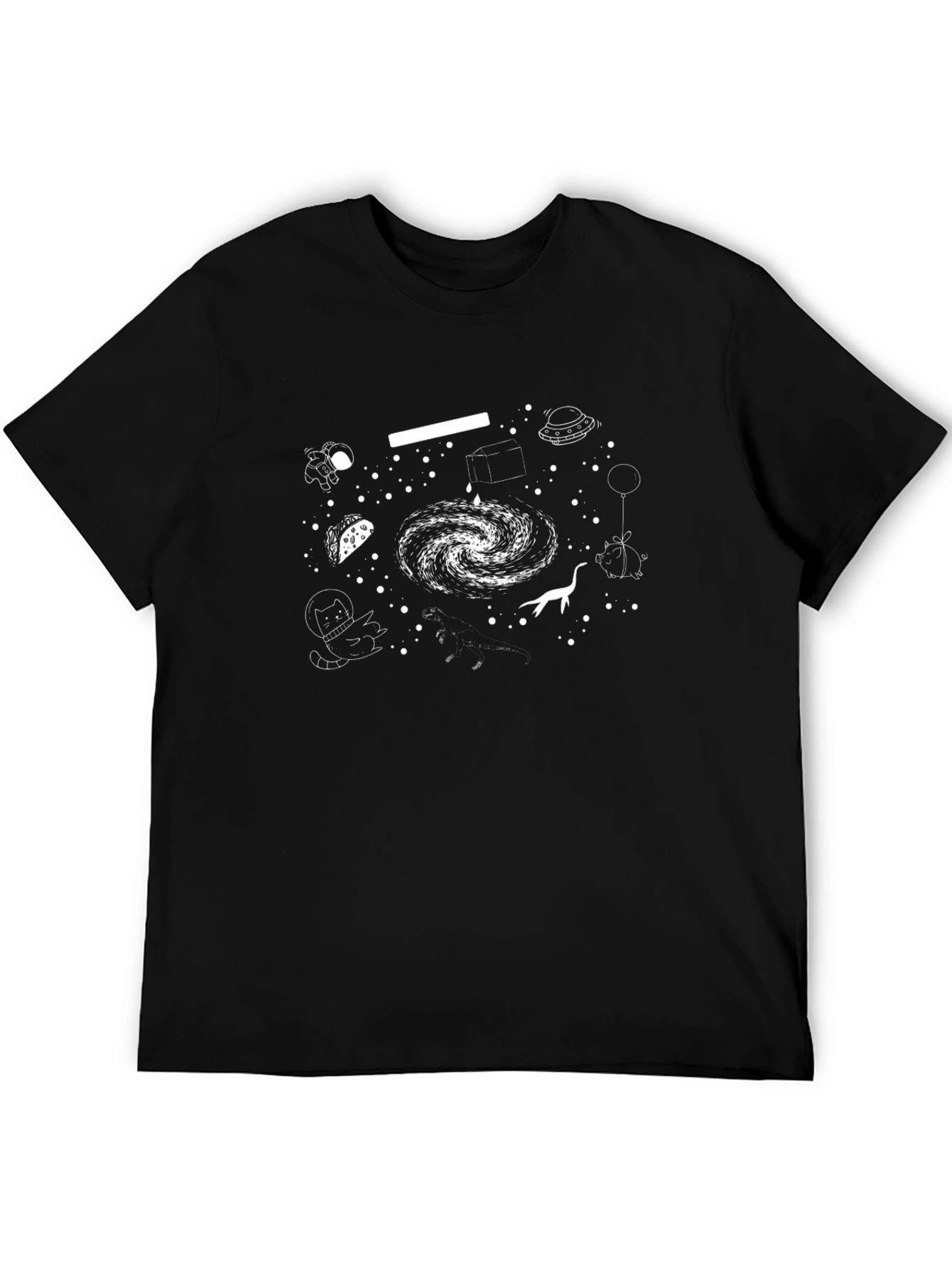 Cosmic Whimsy T-Shirt - Galaxy & Astronauts