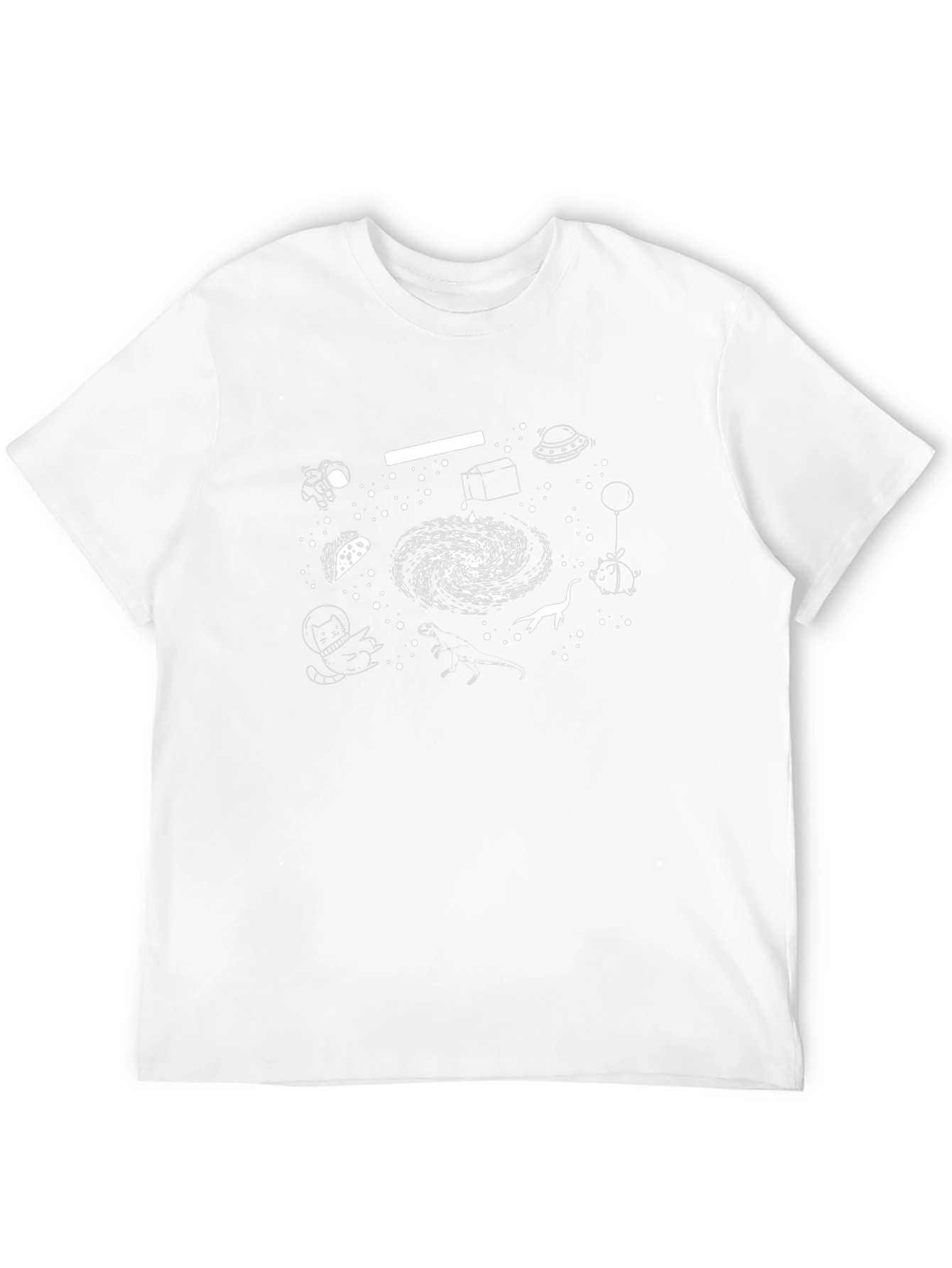 Cosmic Whimsy T-Shirt - Galaxy & Astronauts