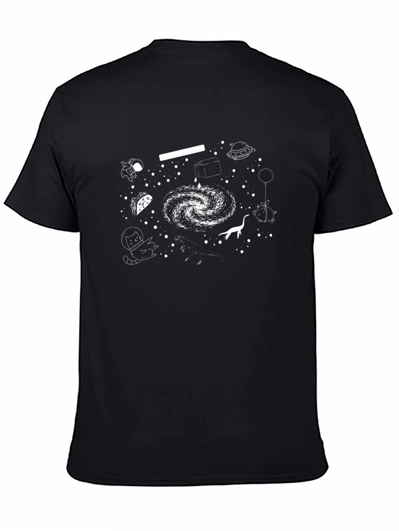 Cosmic Whimsy T-Shirt - Galaxy & Astronauts